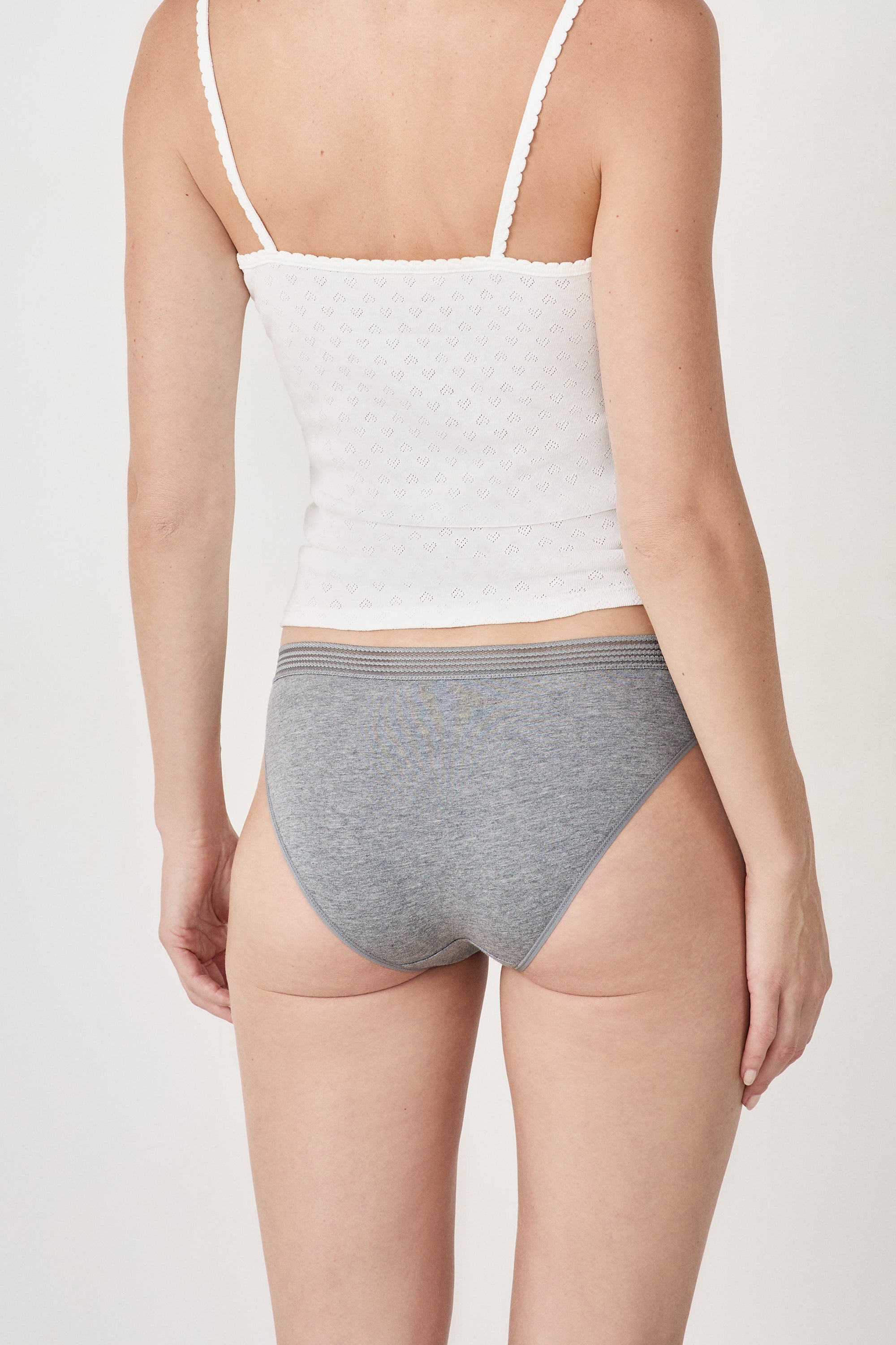 Pack Of 3 Cotton and Lace Briefs