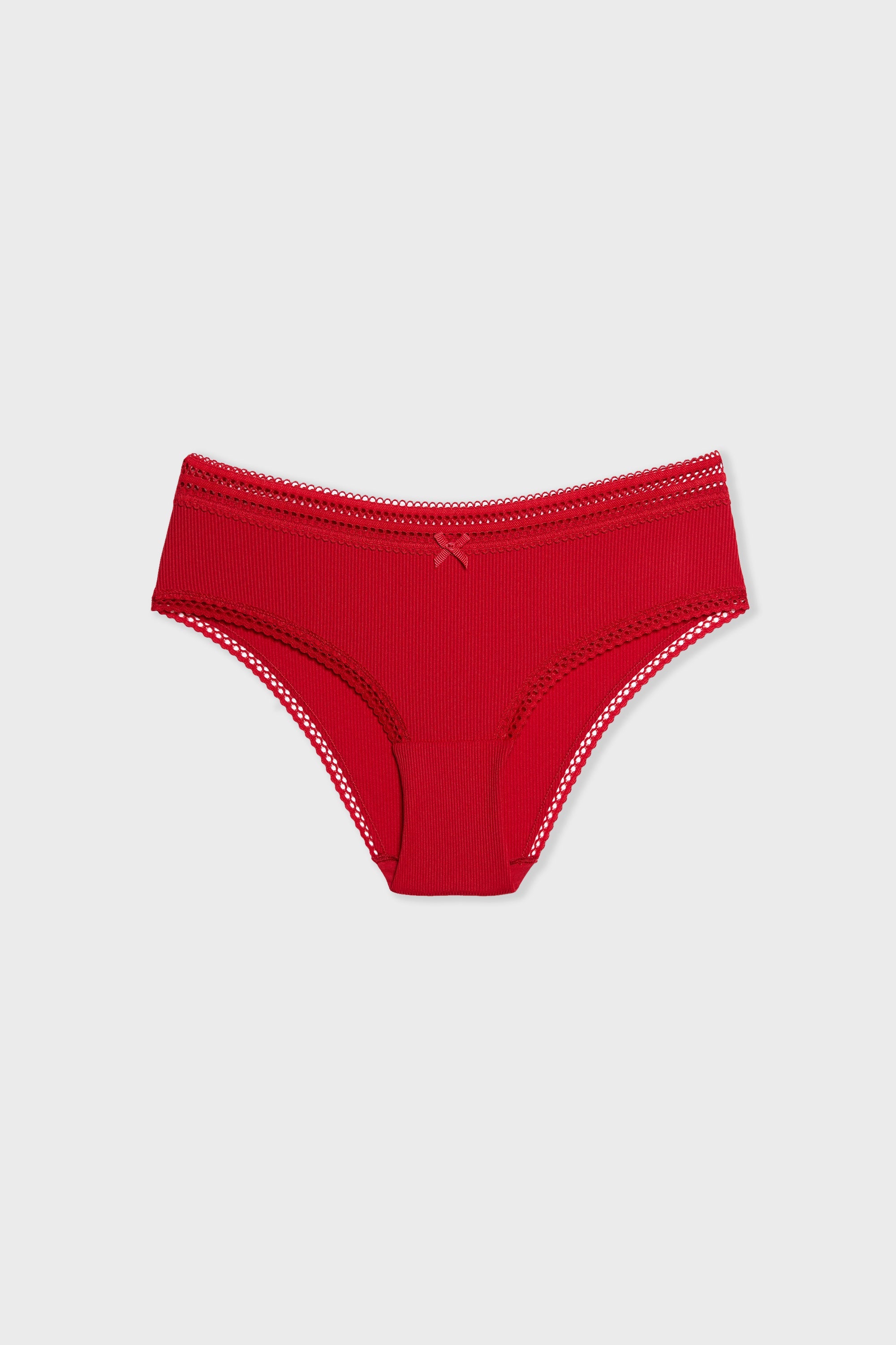 Microfibre Boyshort With Lace Details