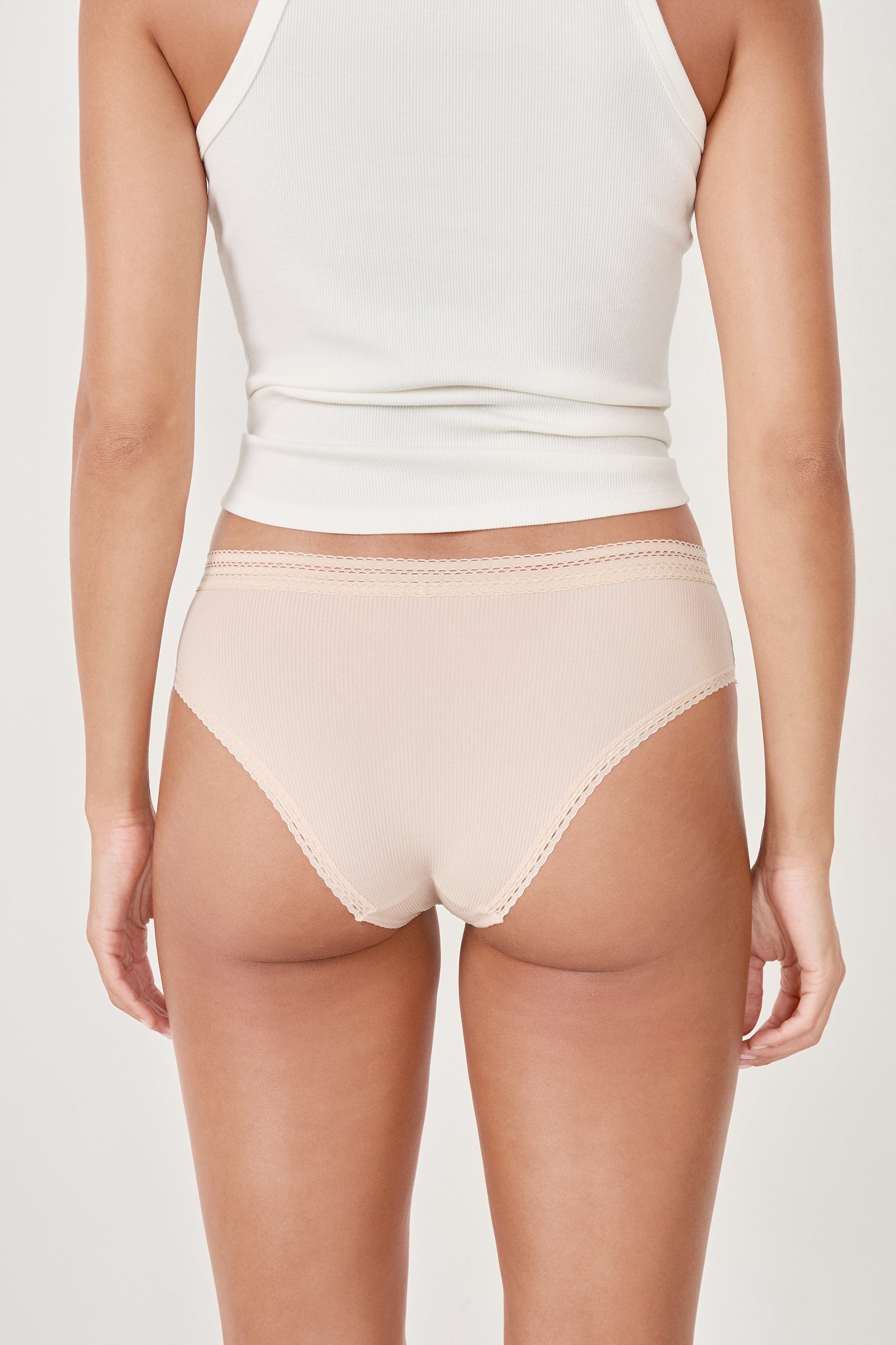 Microfibre Boyshort With Lace Details