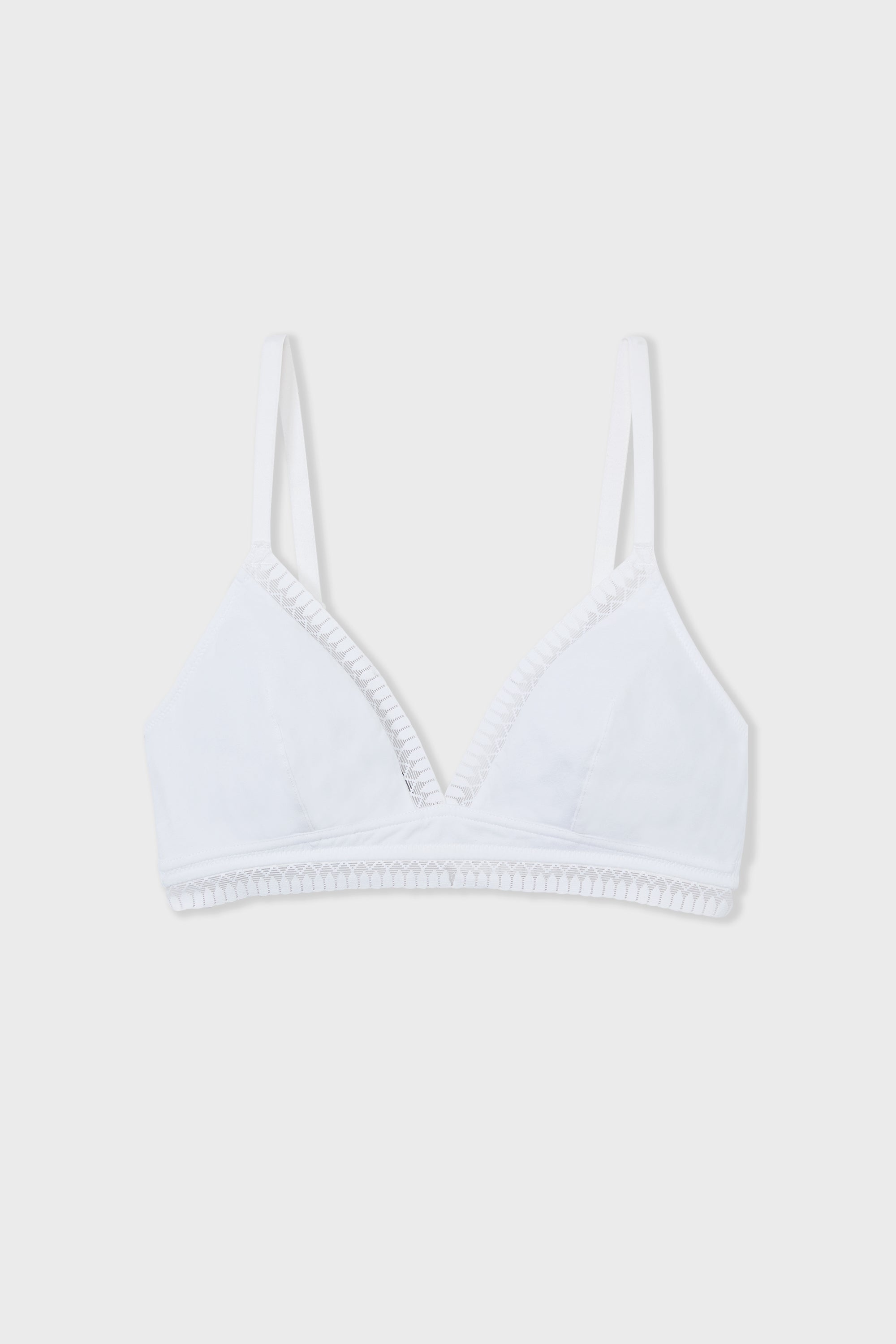 Triangle Wireless Bra, Removable Pads In Organic Cotton