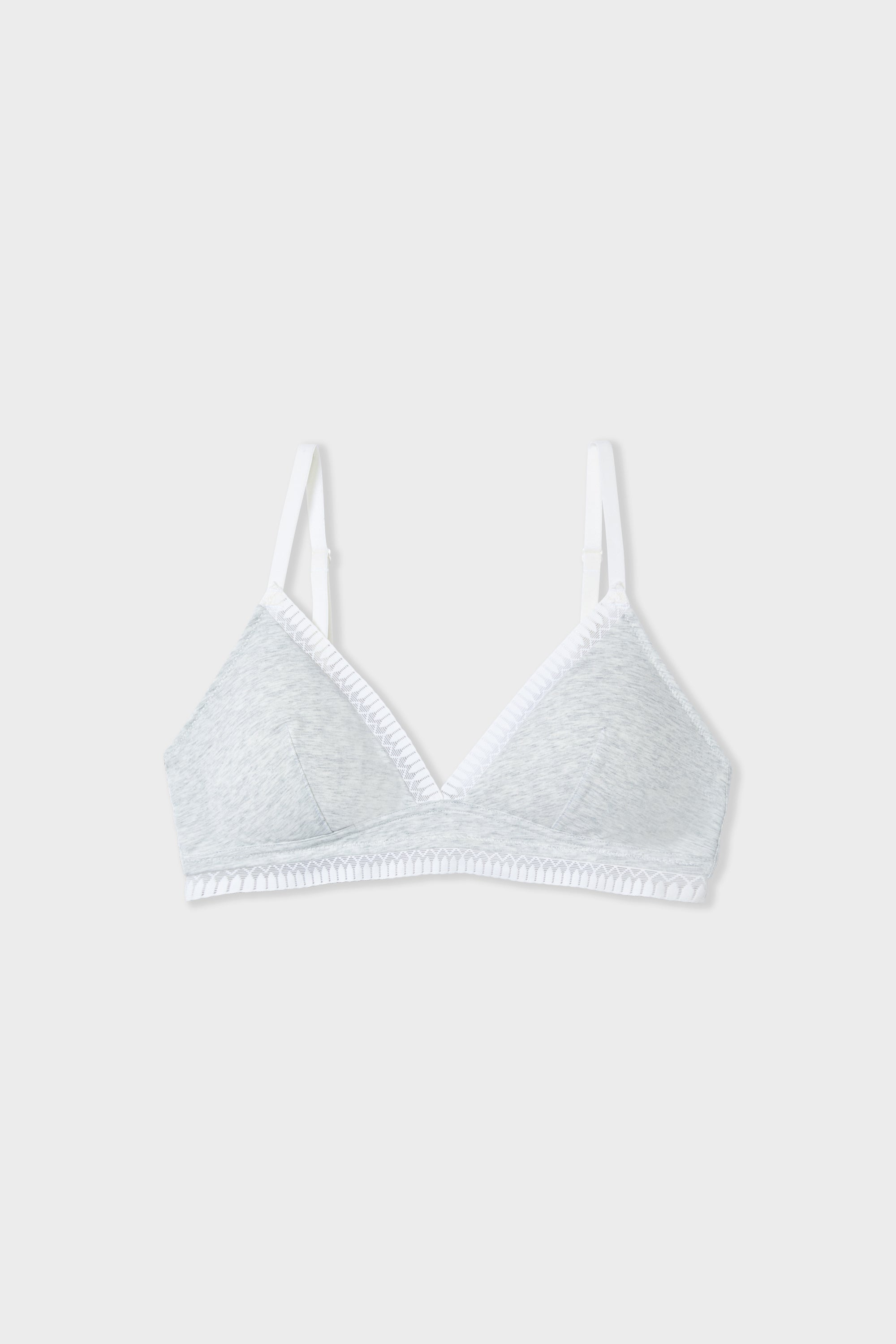 Triangle Wireless Bra, Removable Pads In Organic Cotton