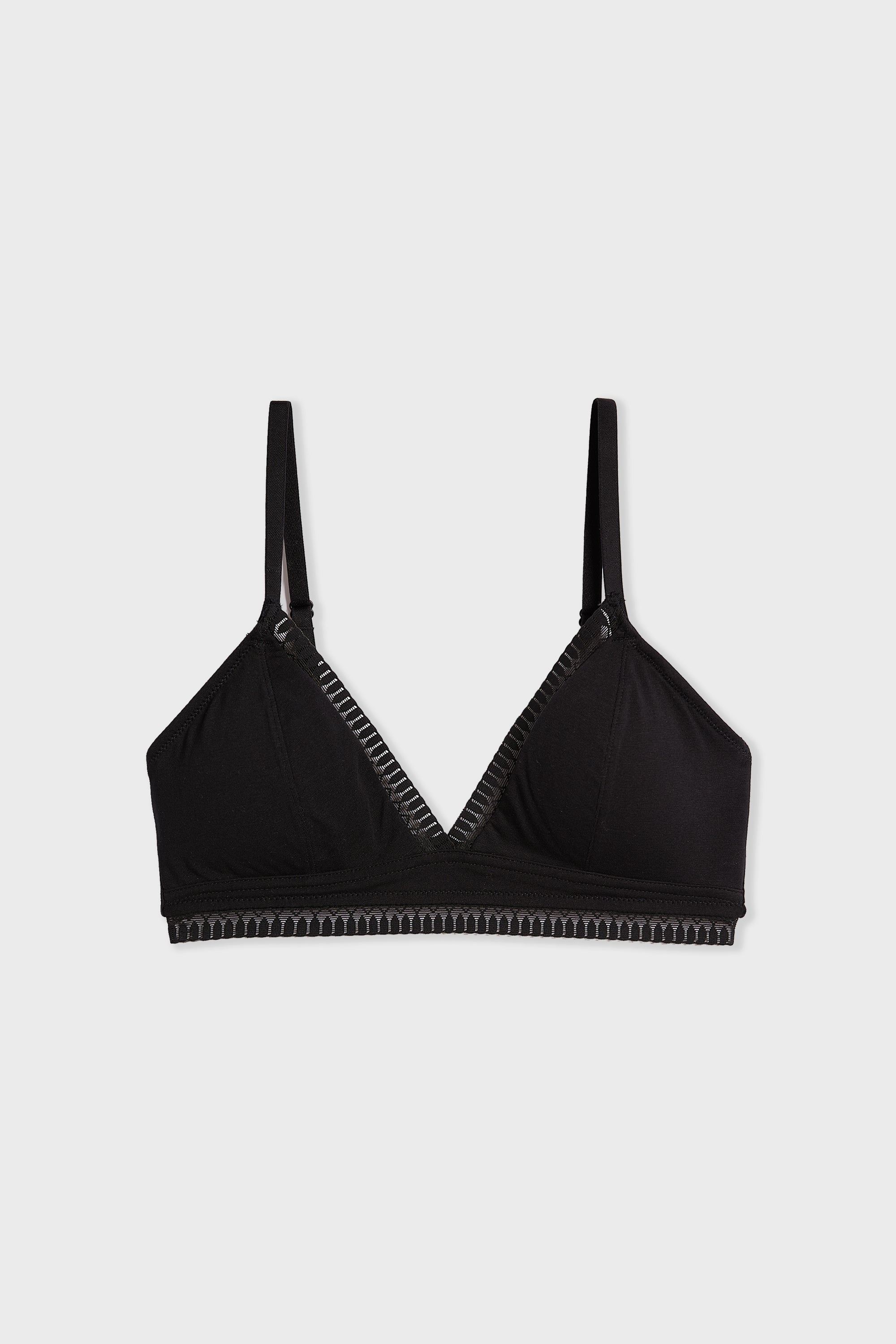 Triangle Wireless Bra, Removable Pads In Organic Cotton