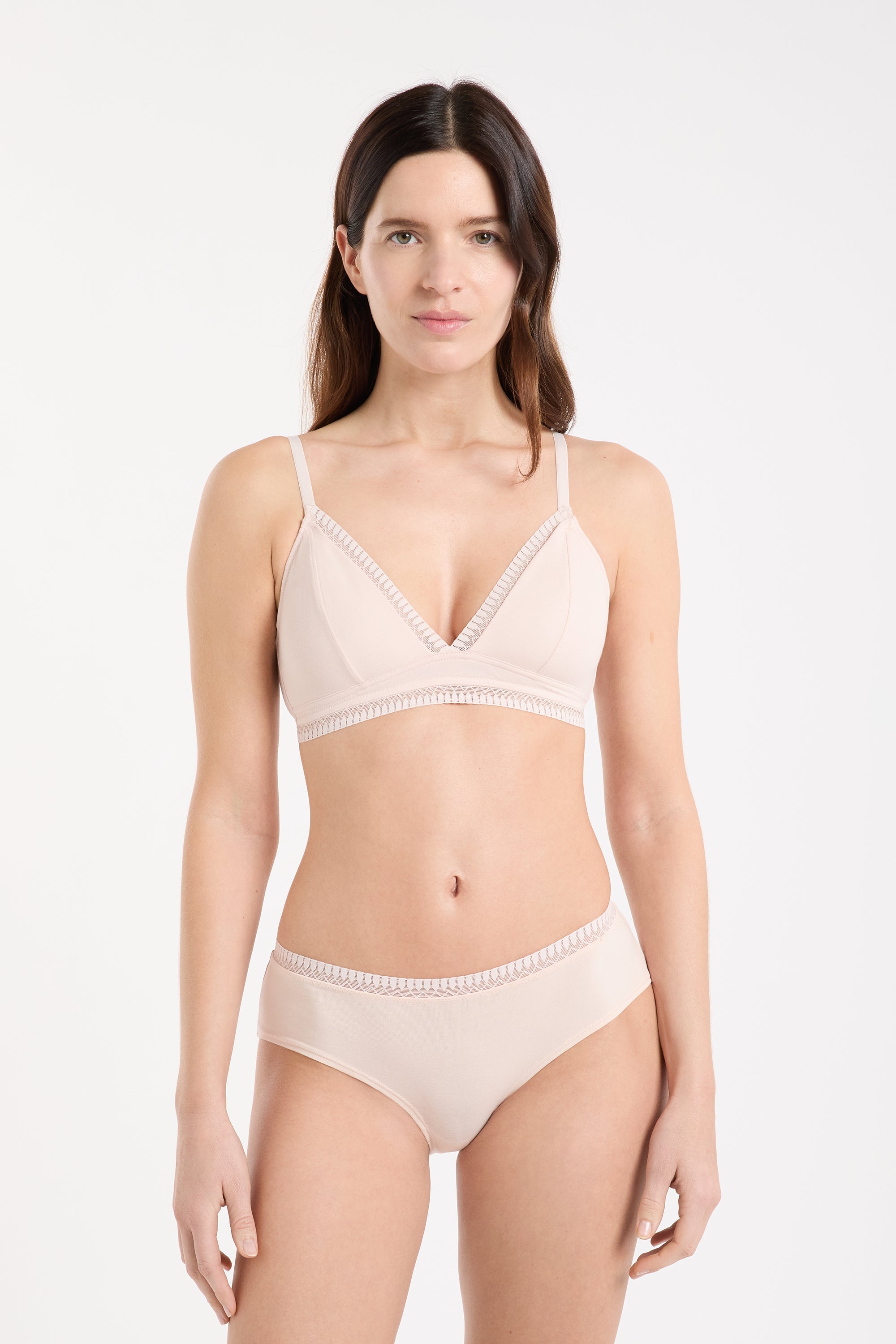 Triangle Wireless Bra, Removable Pads In Organic Cotton
