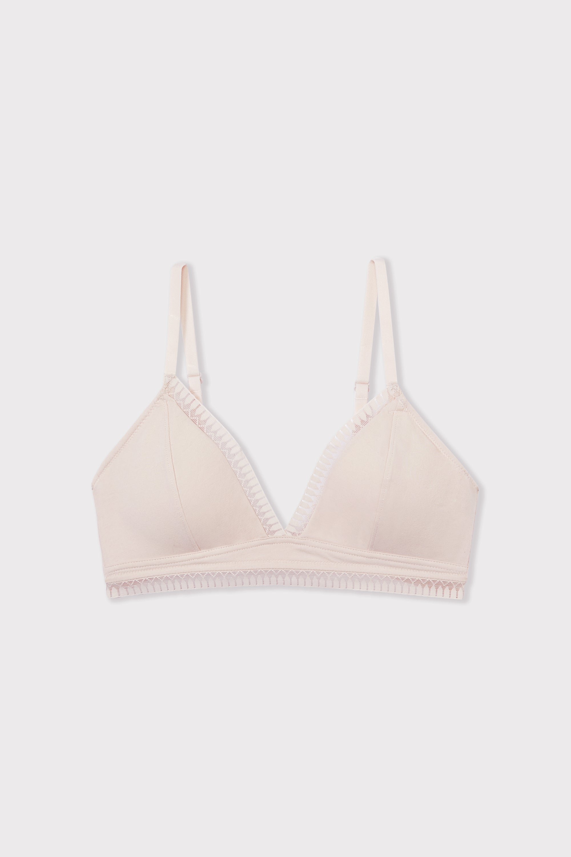 Triangle Wireless Bra, Removable Pads In Organic Cotton