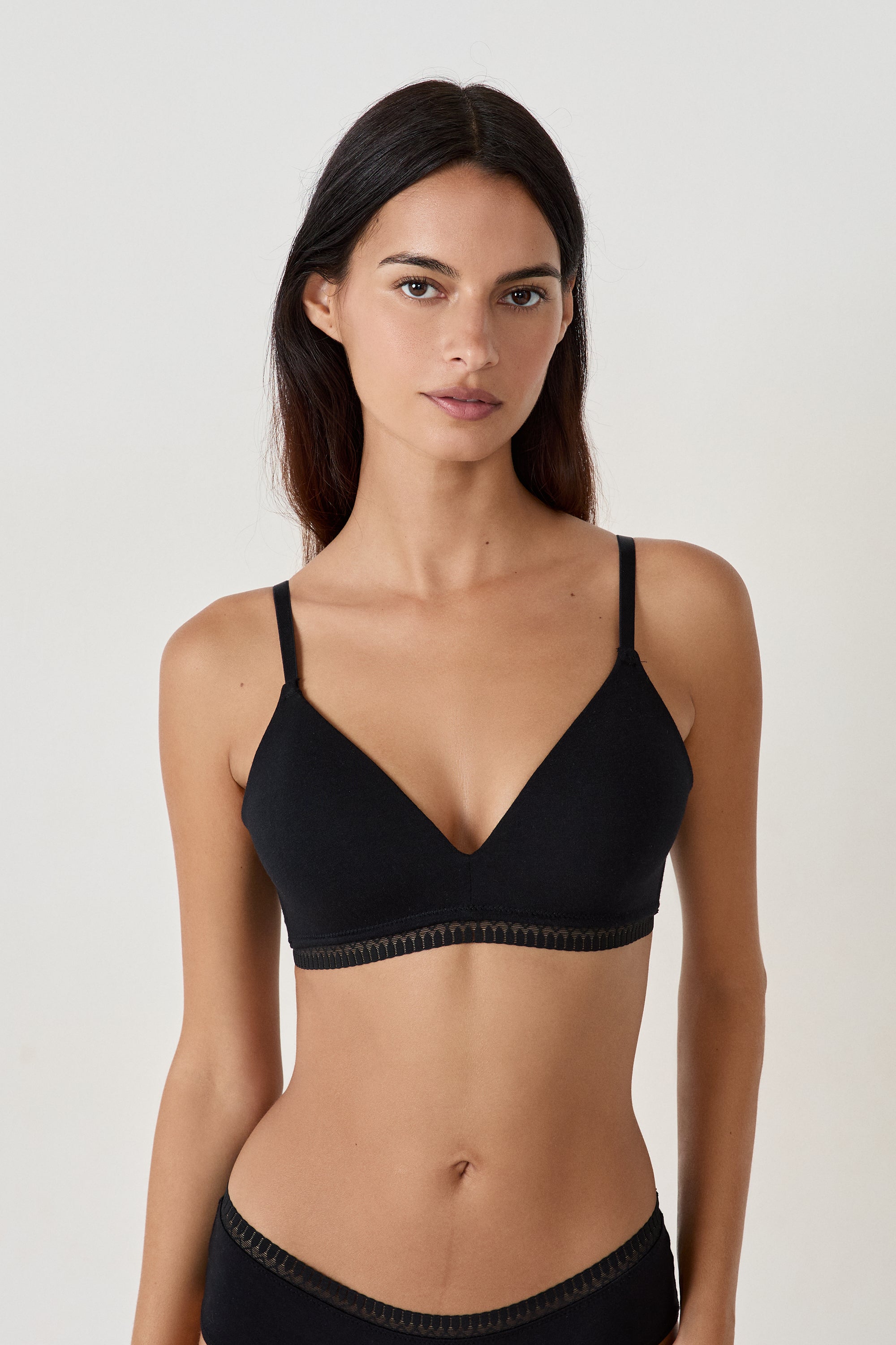 Wireless Bra With Lightly Lined Cups In Organic Cotton