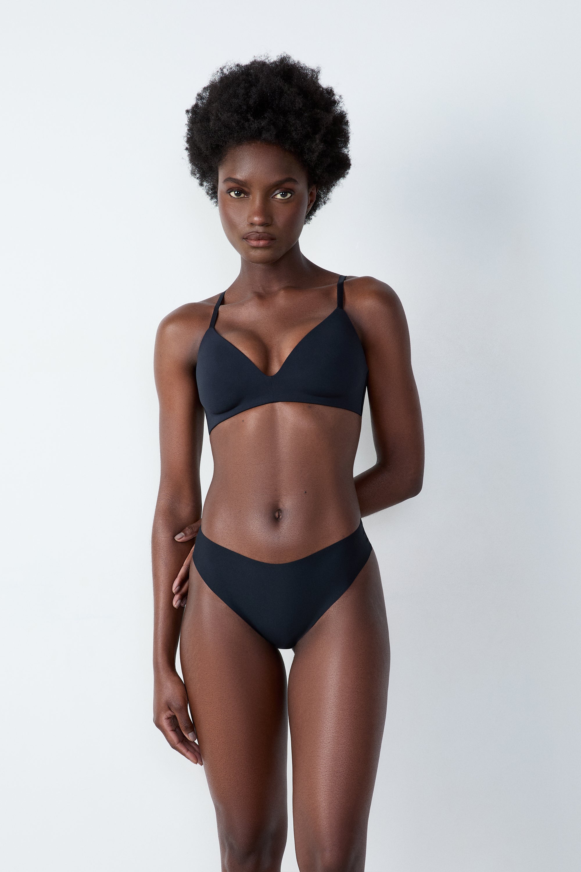 High Leg Tanga In Microfiber