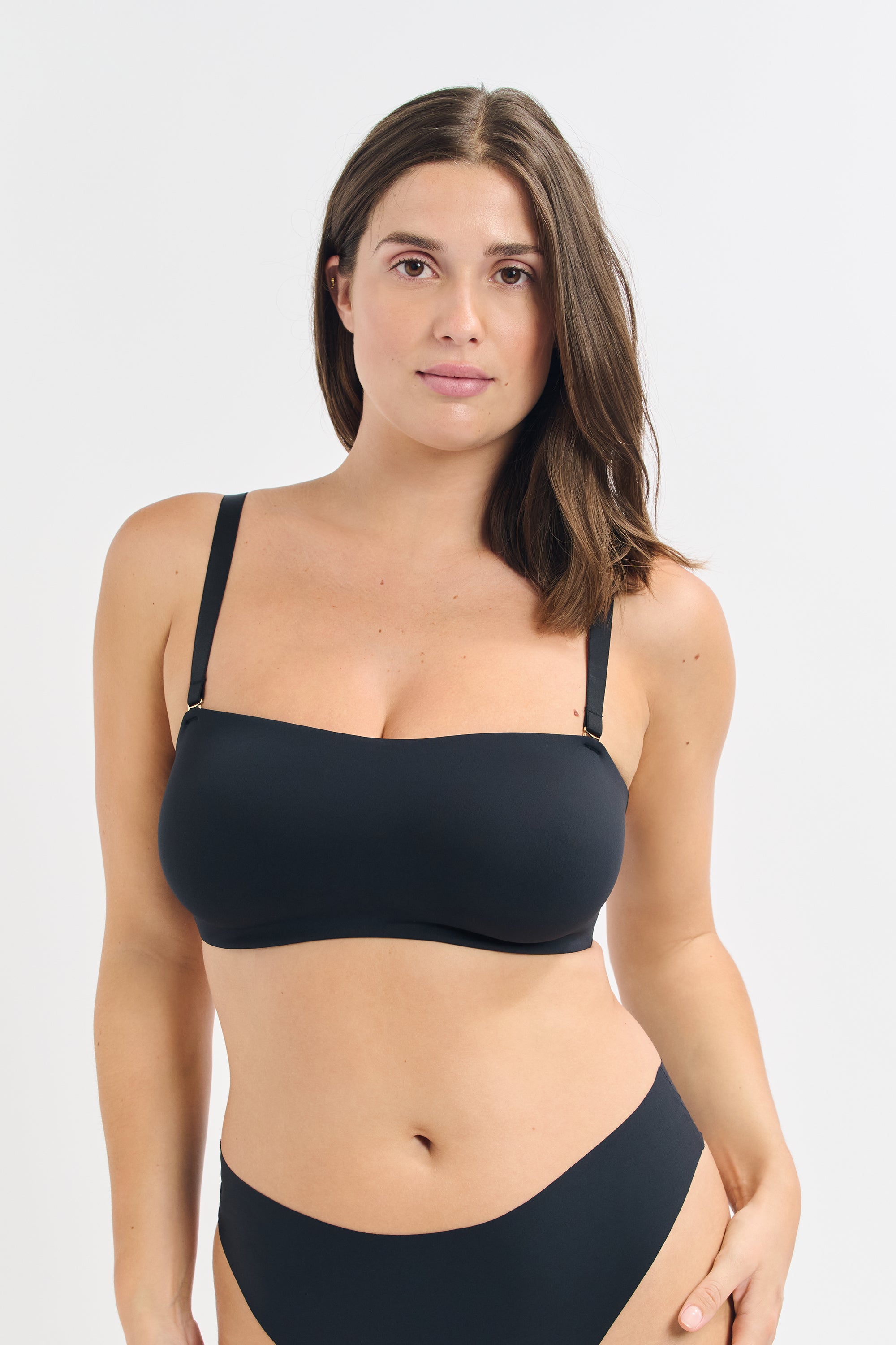 Soft Underwire Bandeau Bra With Removable Straps