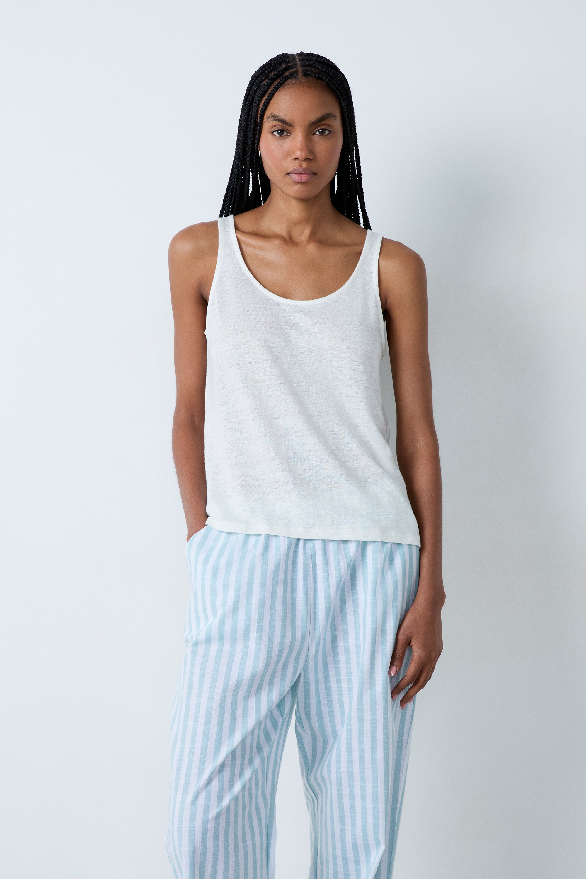 100% Linen Tank Top