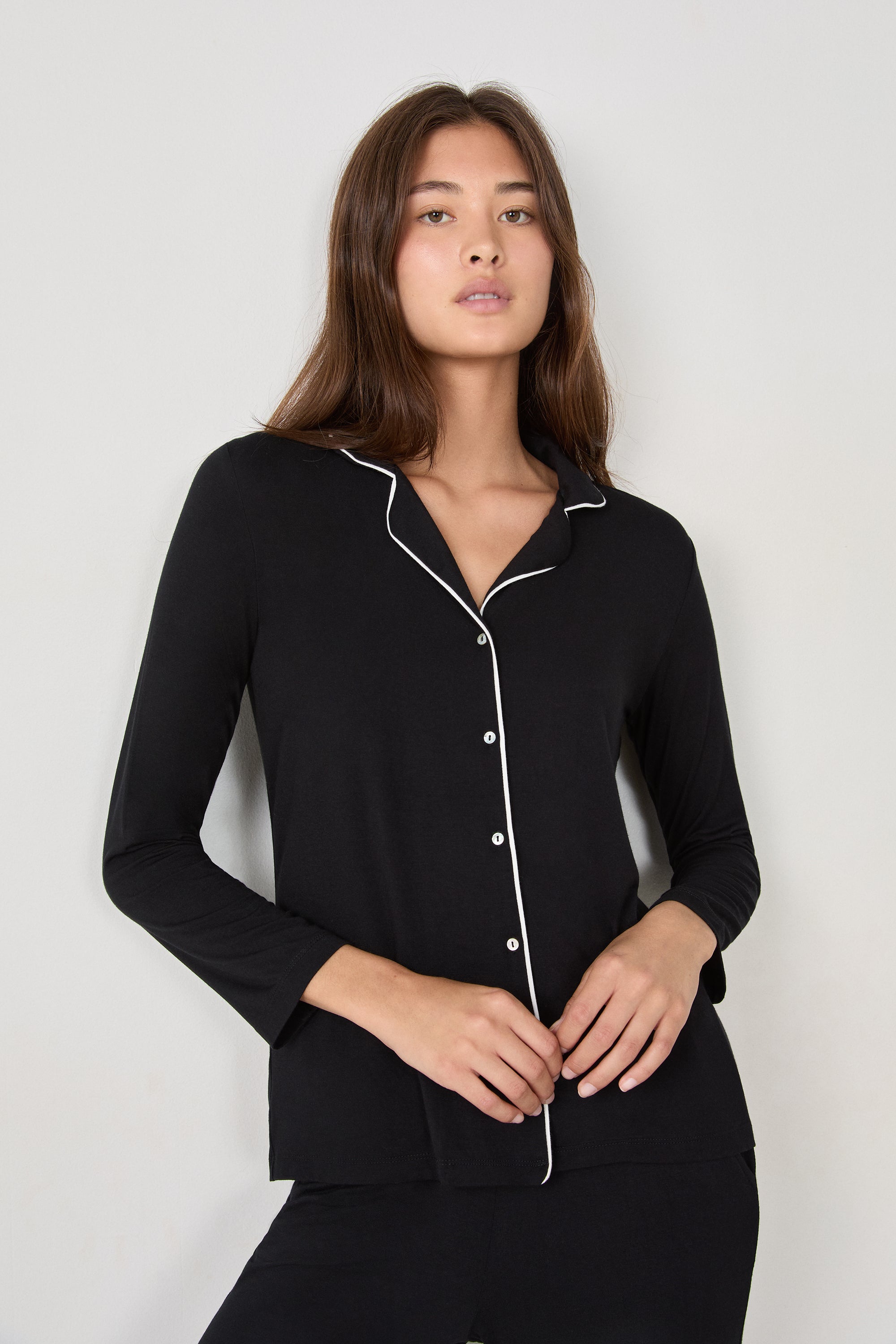 Long-Sleeved Pyjama Shirt