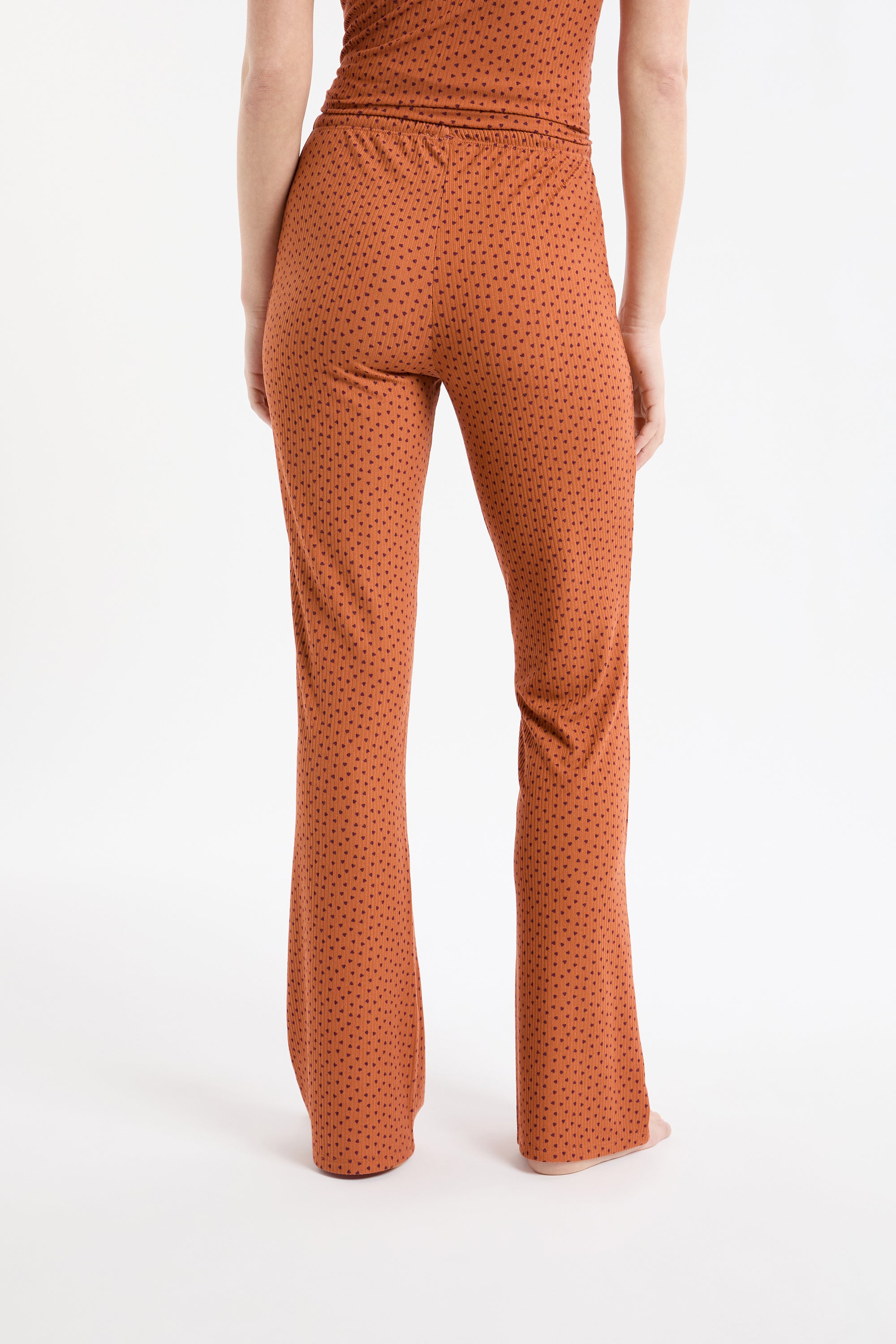Heart Print Pajama Pants