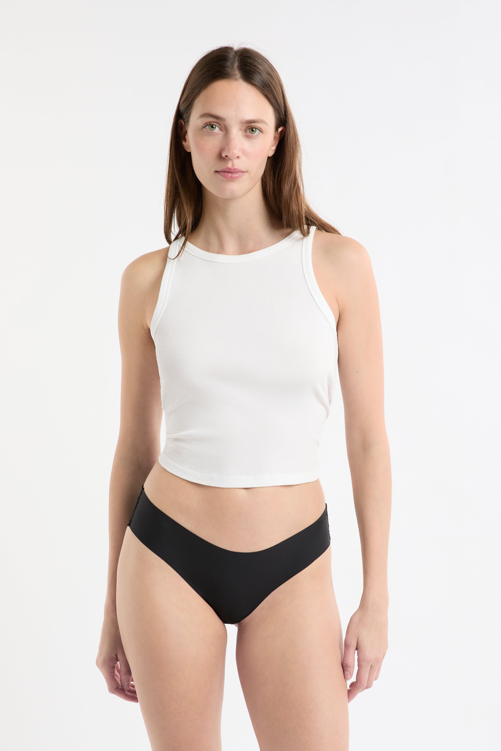 Microfiber Panties With Lace Details