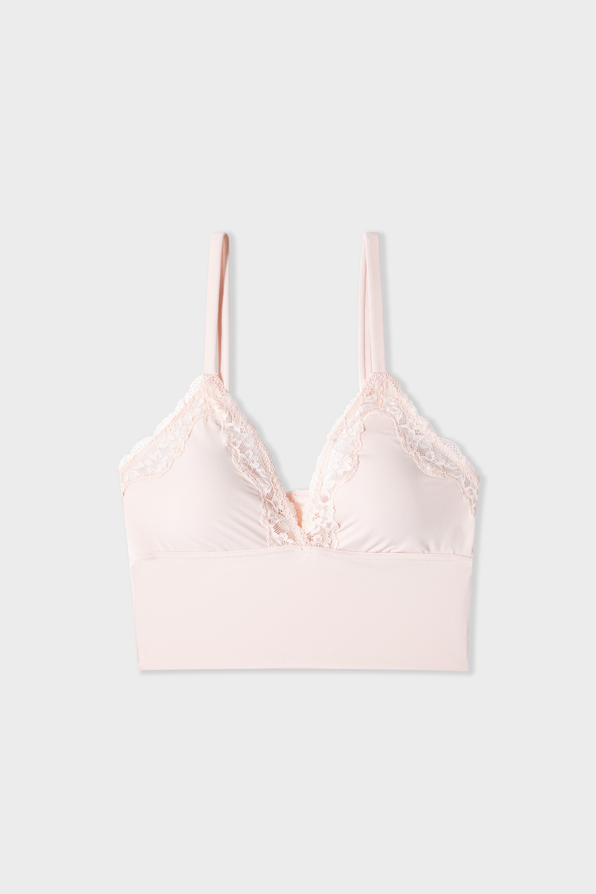 Triangle Bra In Microfiber and Lace