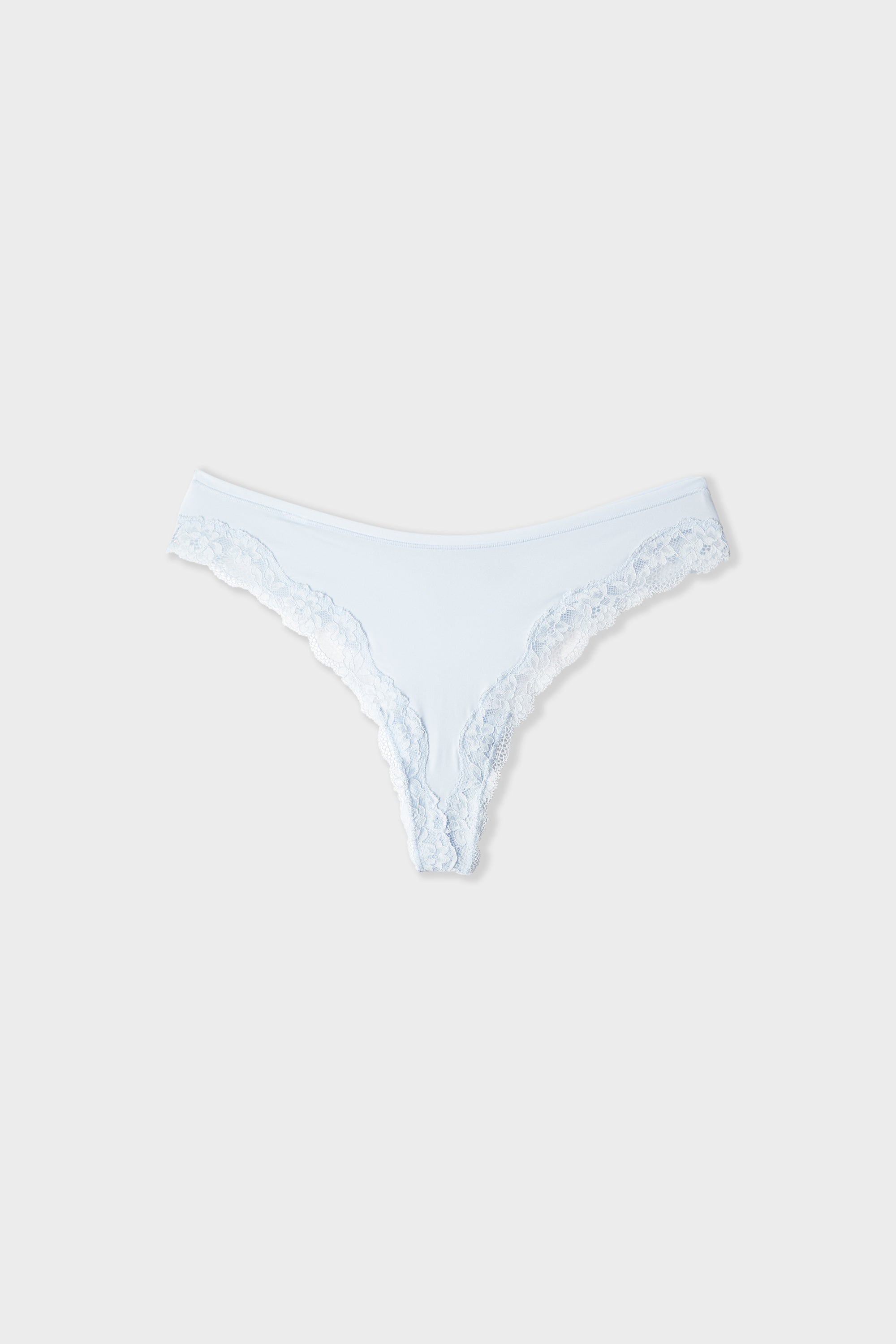 Microfibre and Lace Tanga