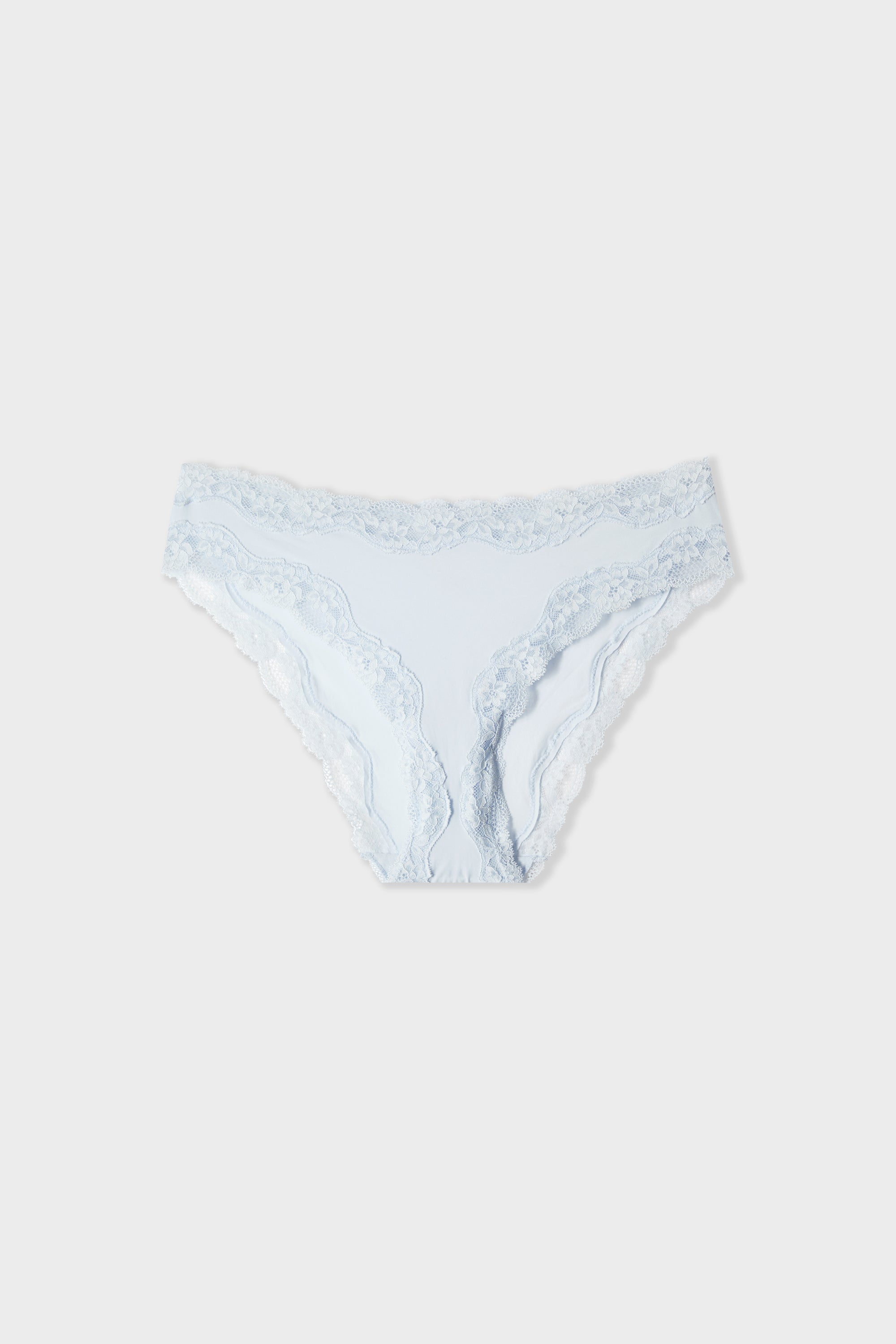 Microfiber and Lace Panties