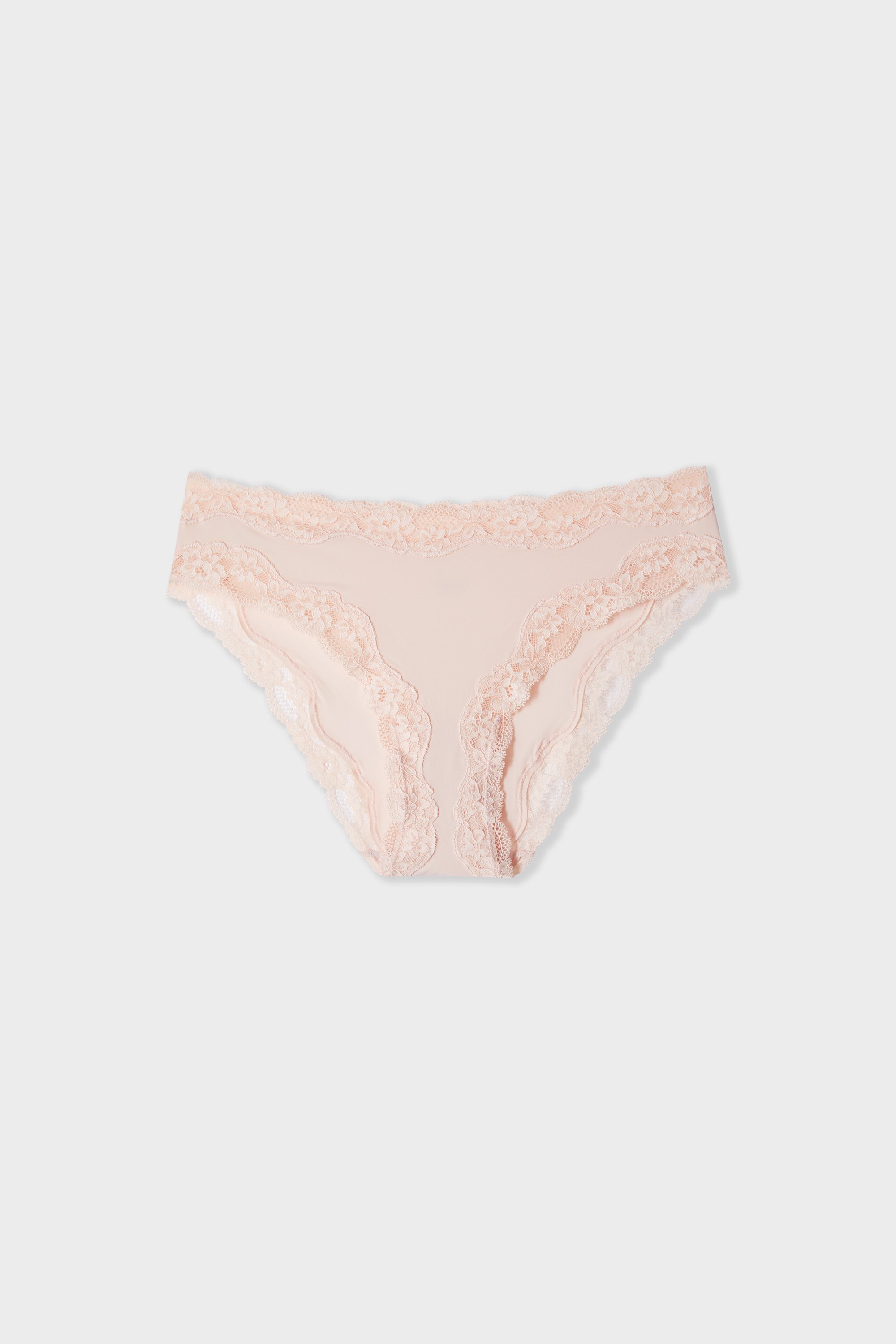 Microfiber and Lace Panties