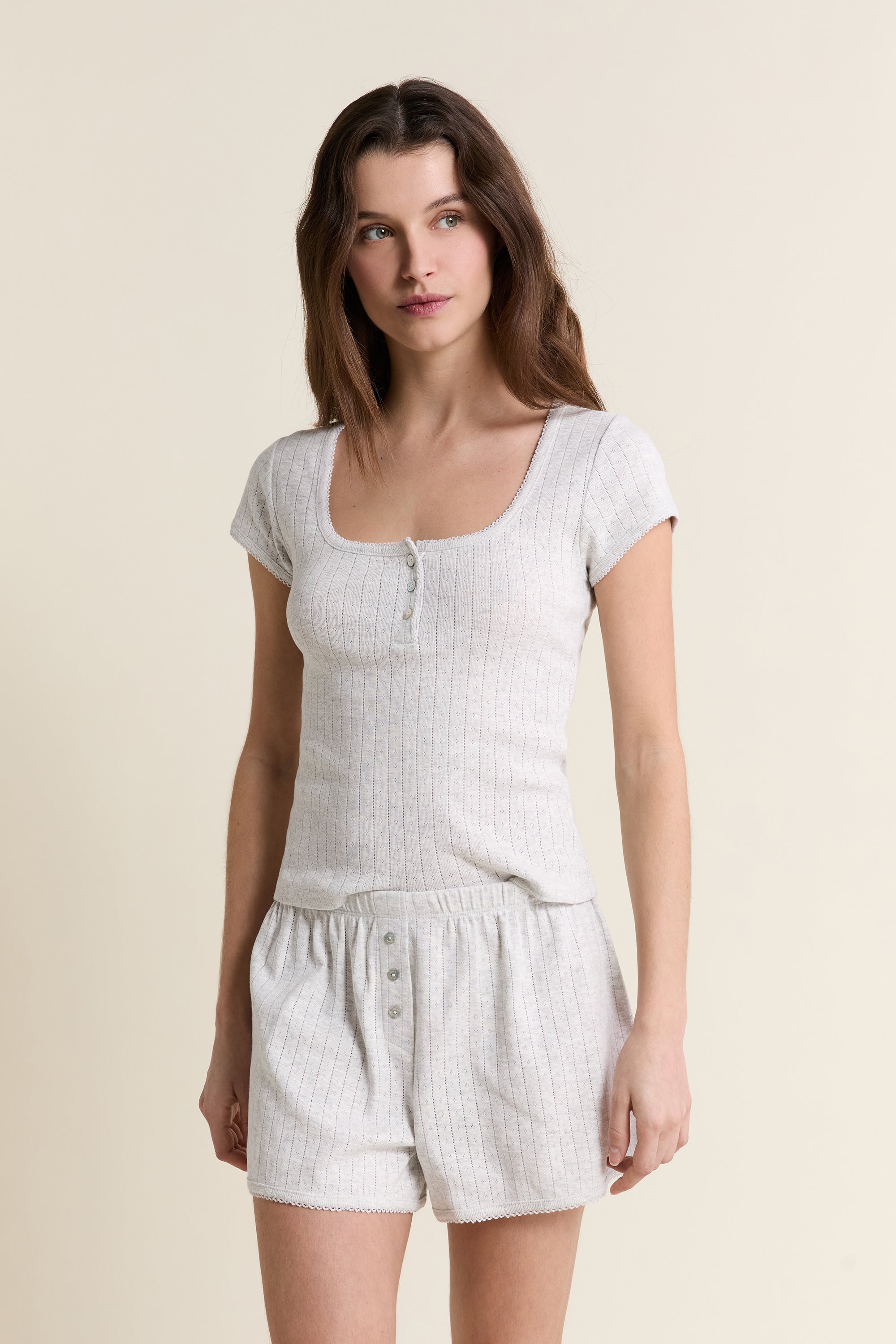Cotton Pajama Shorts