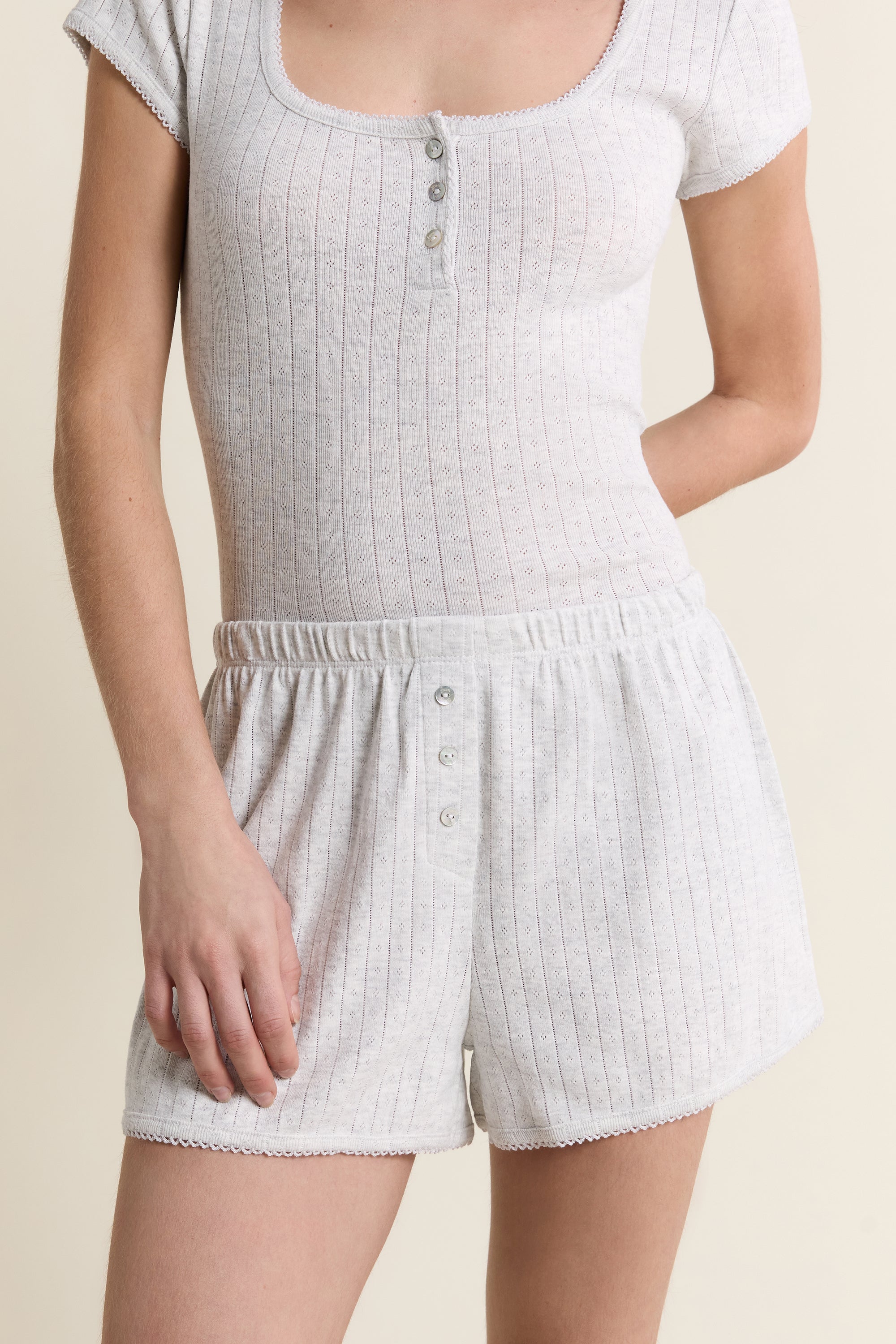 Cotton Pajama Shorts