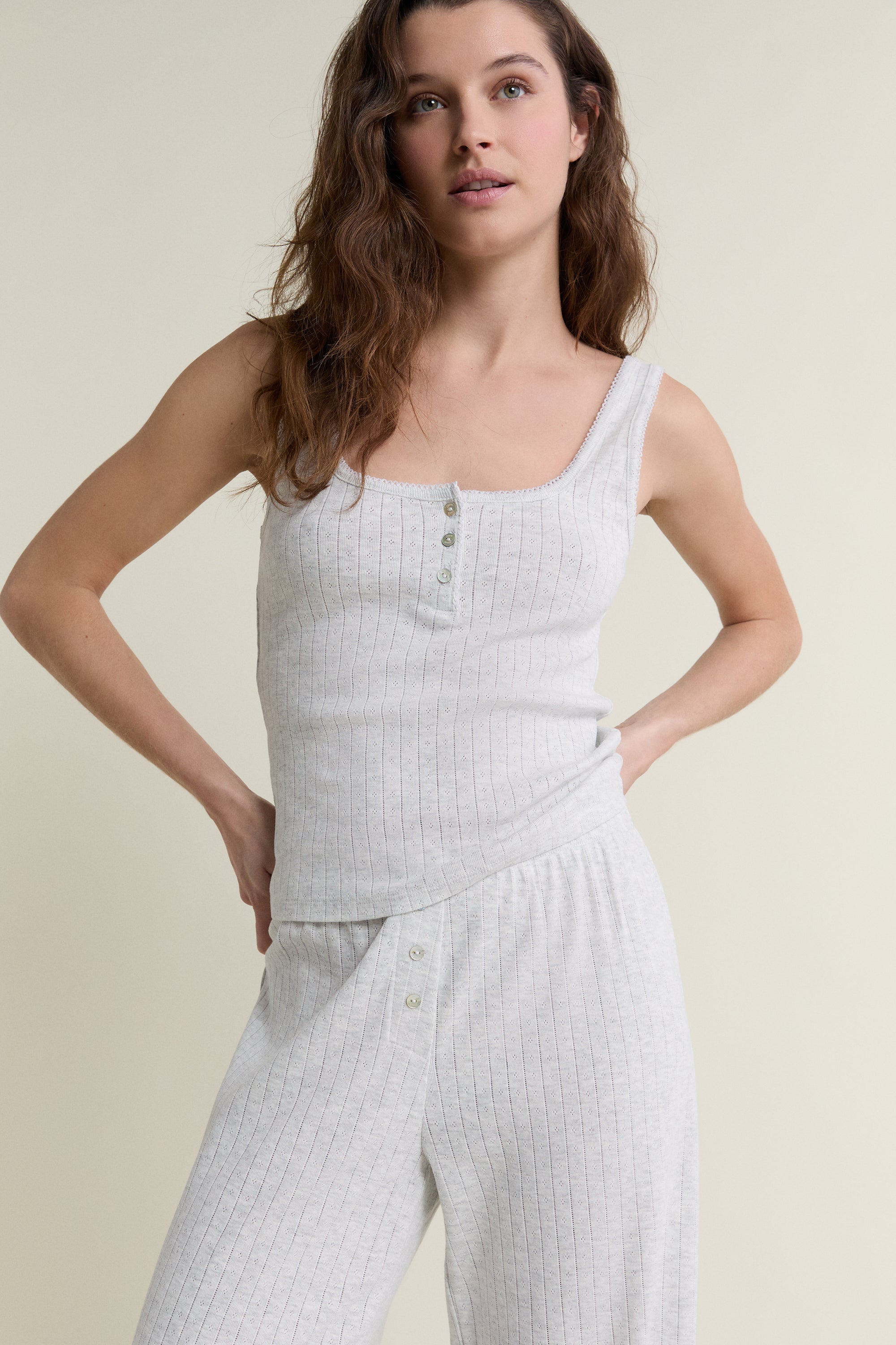 Cotton Pajama Tank Top