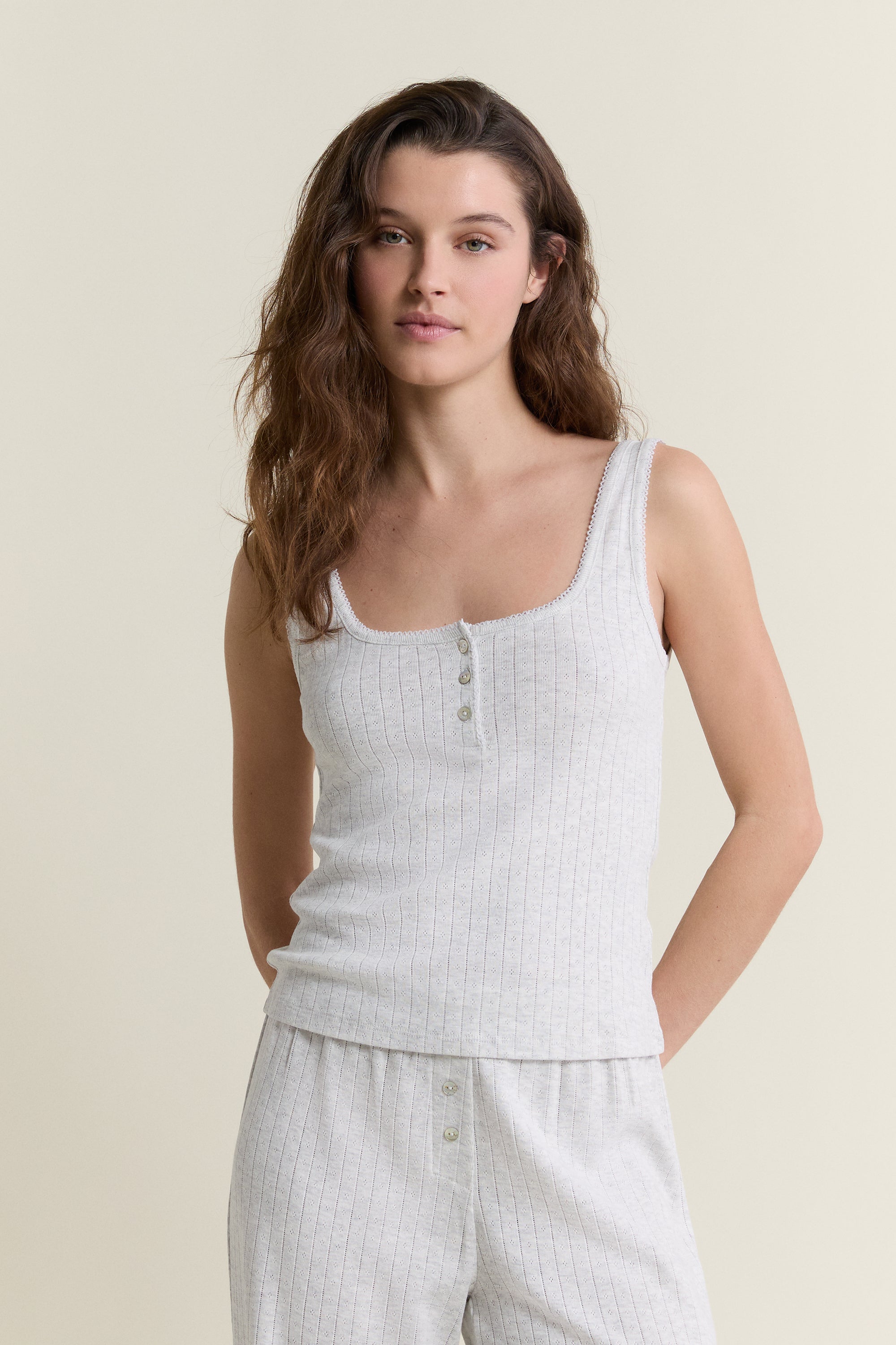 Cotton Pajama Tank Top