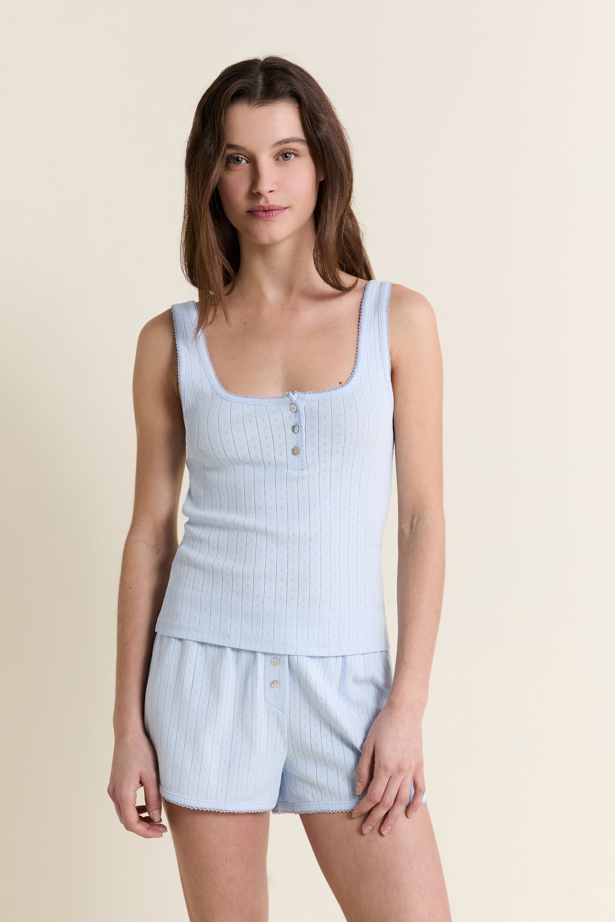 Cotton Pajama Tank Top