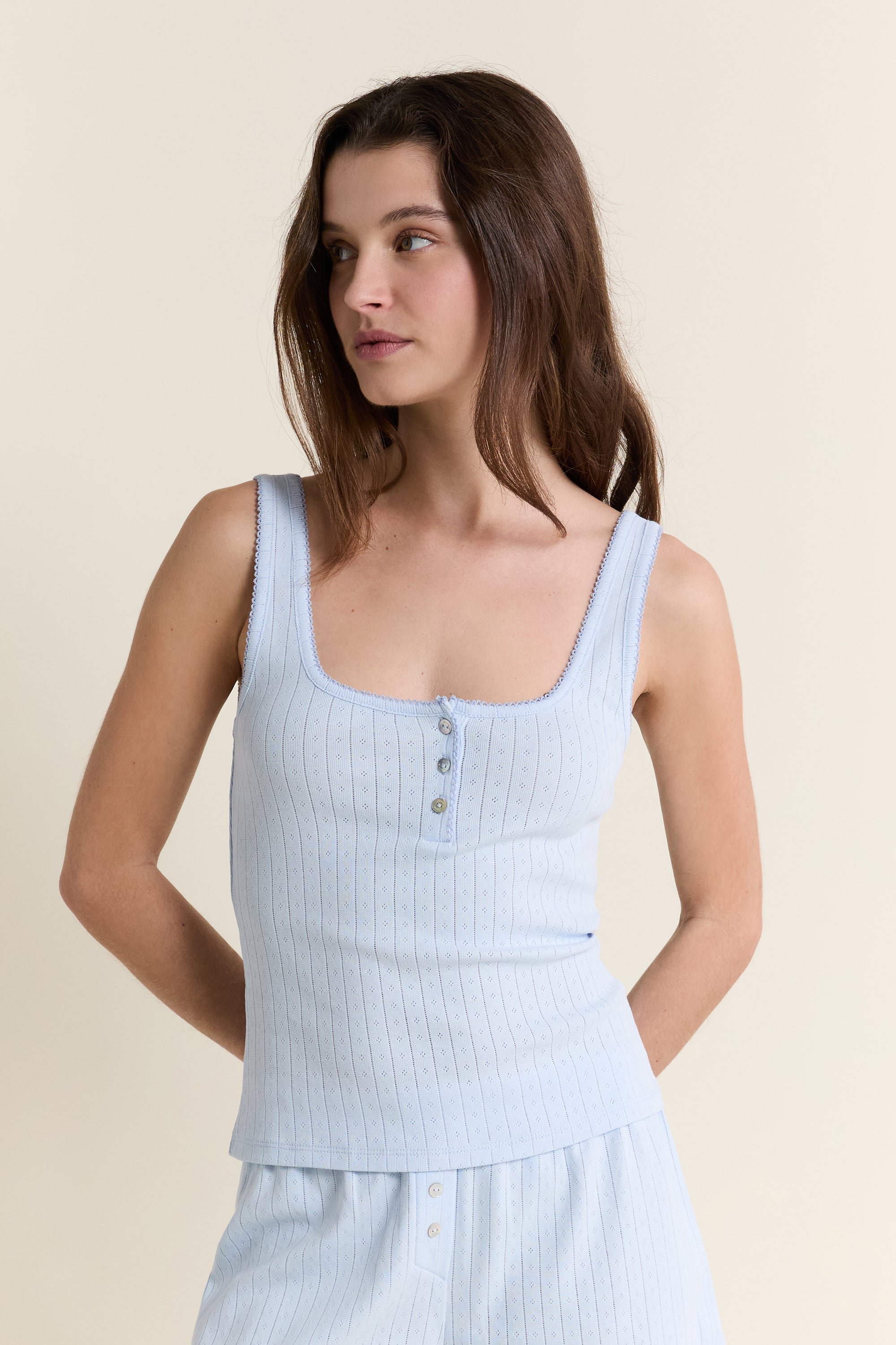 Cotton Pajama Tank Top