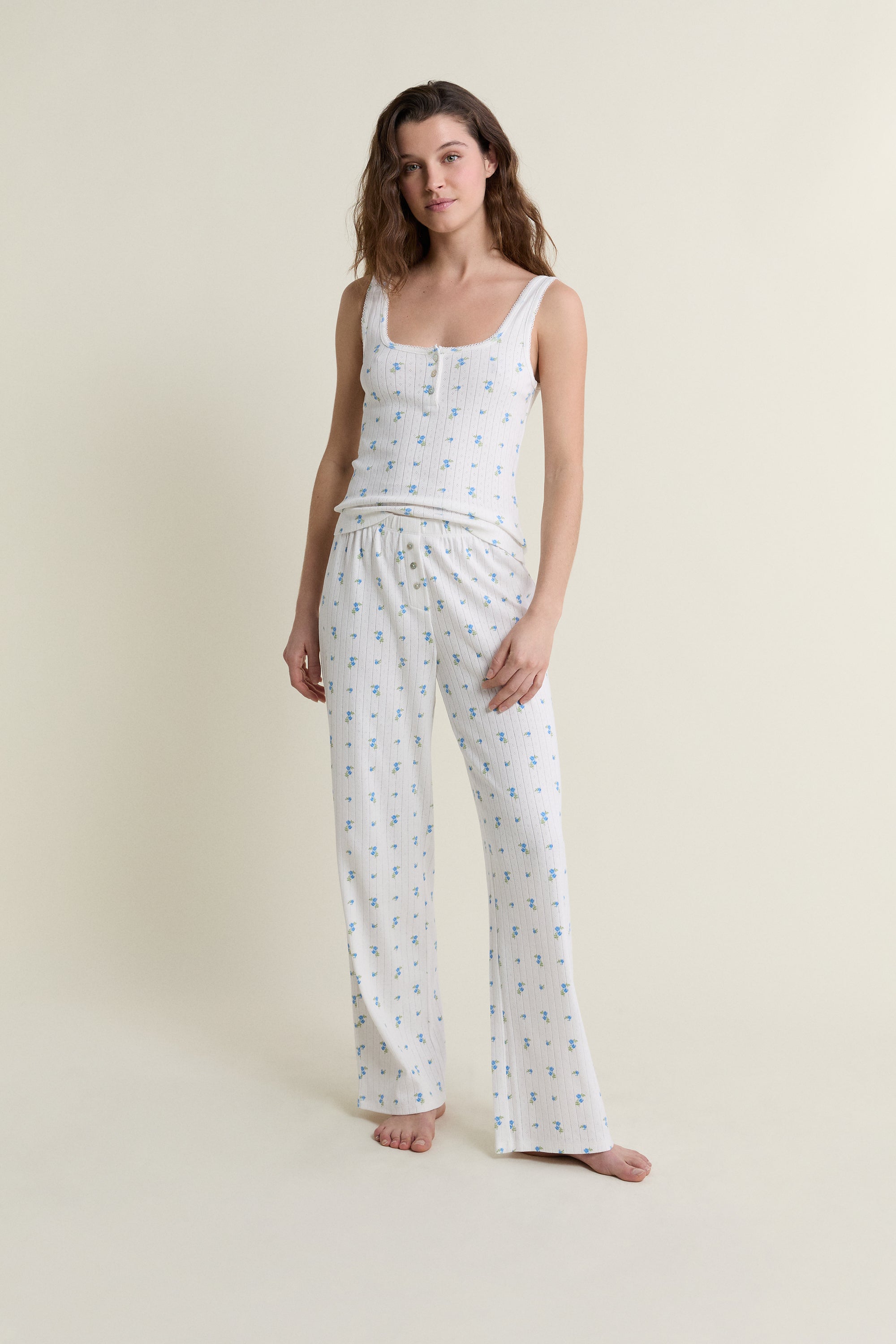 Cotton Pajama Tank Top