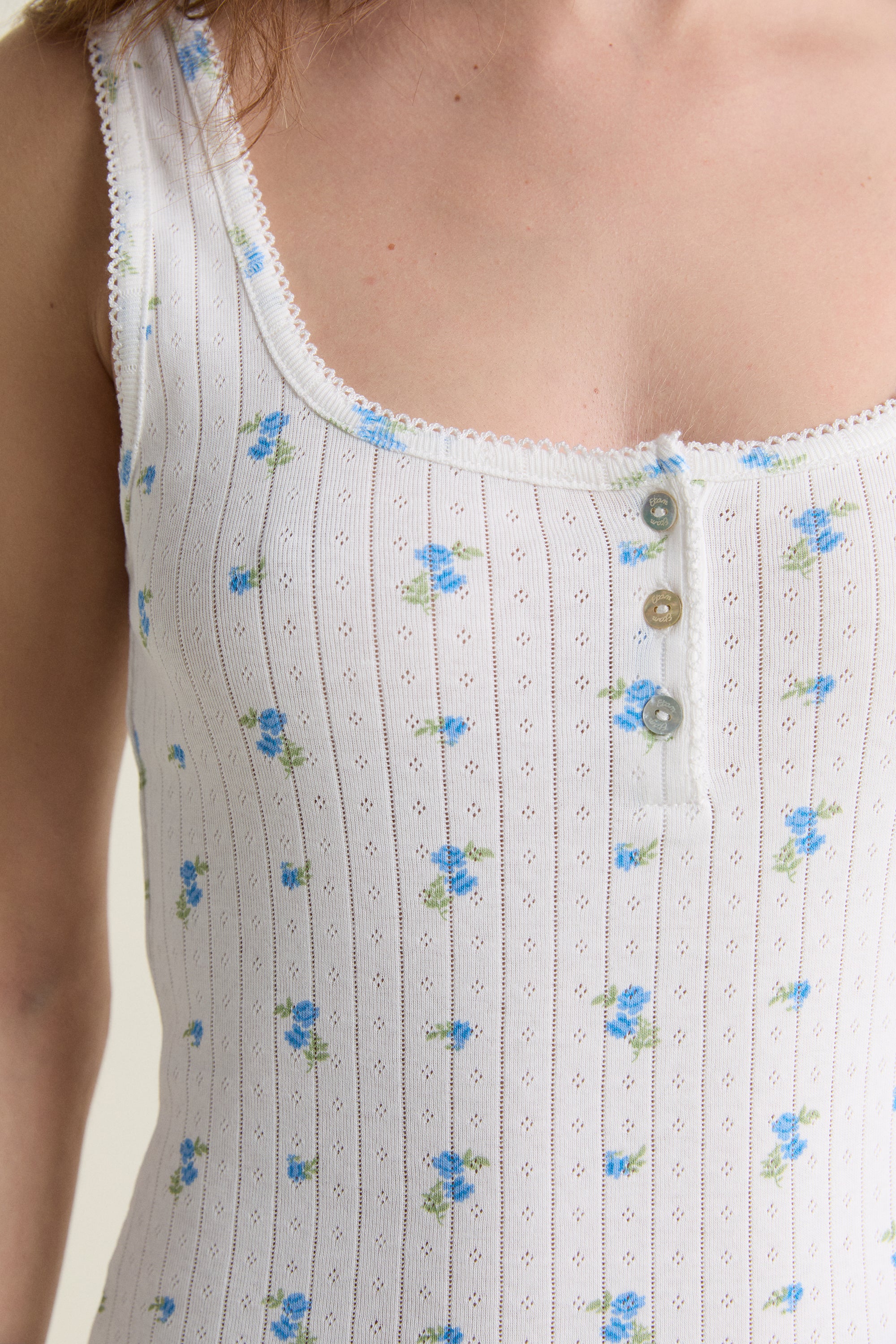 Cotton Pajama Tank Top