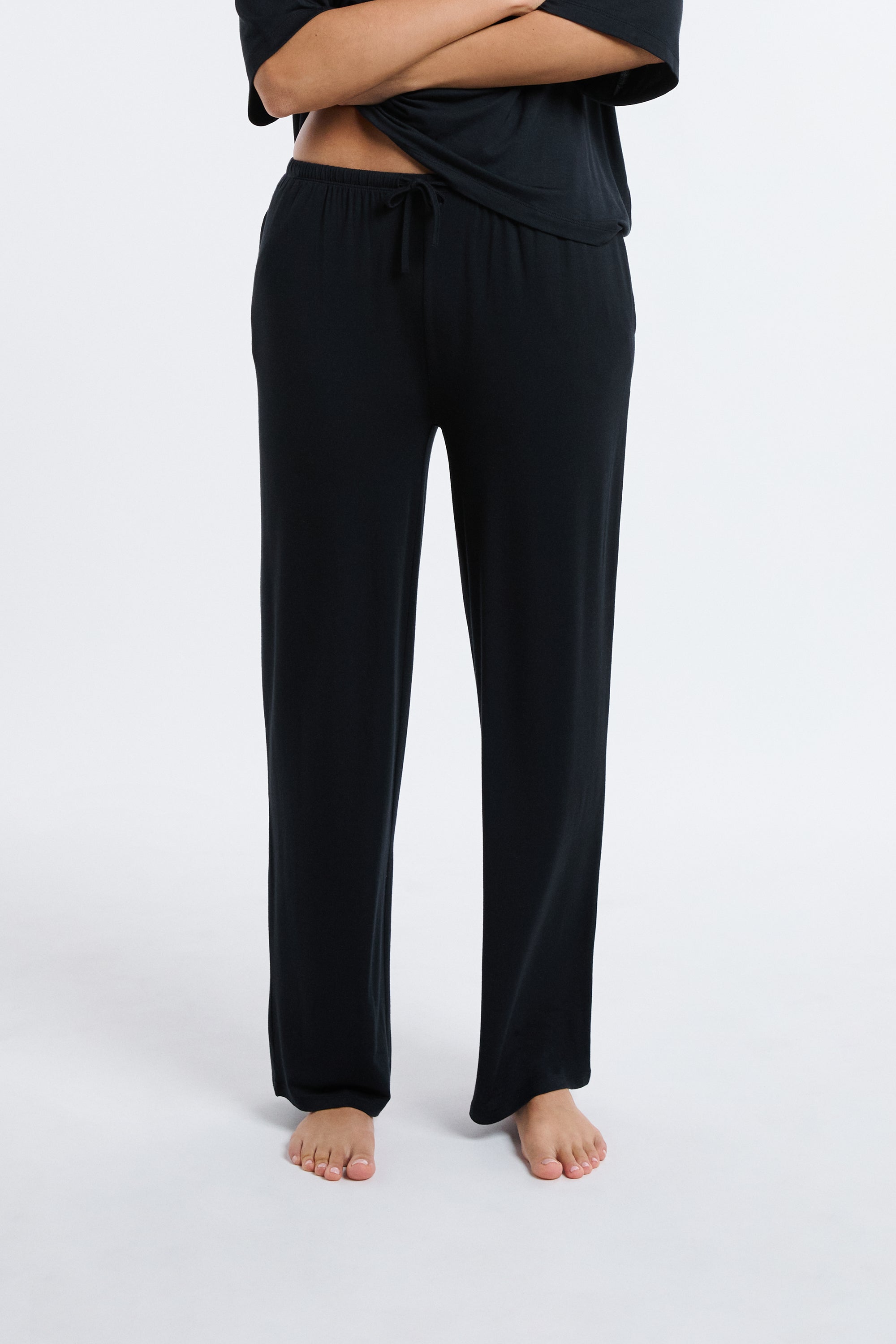 Wide Pajama Pants In Modal