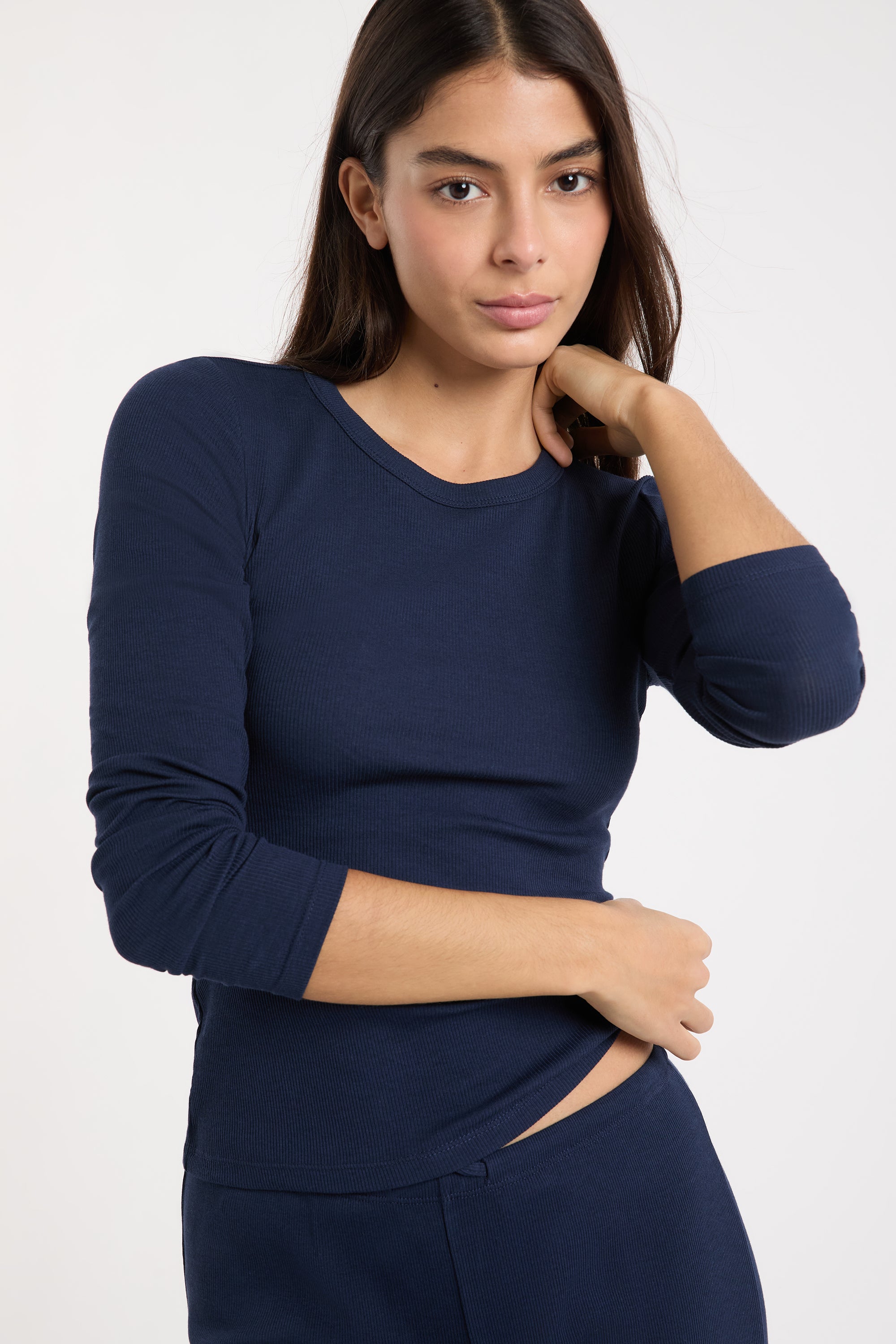 Round-Neck Cotton Pajama T-Shirt