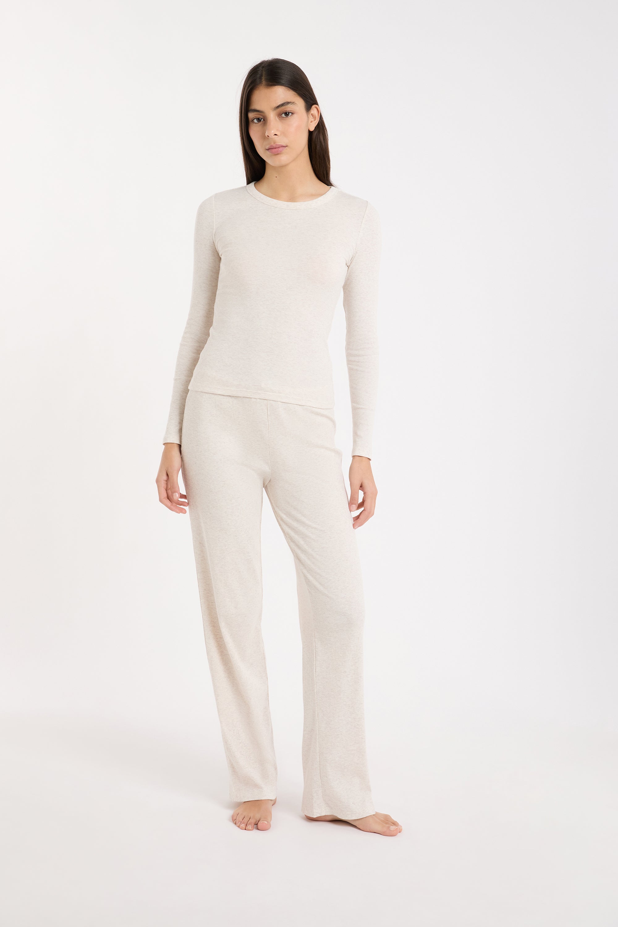 Round-Neck Cotton Pajama T-Shirt
