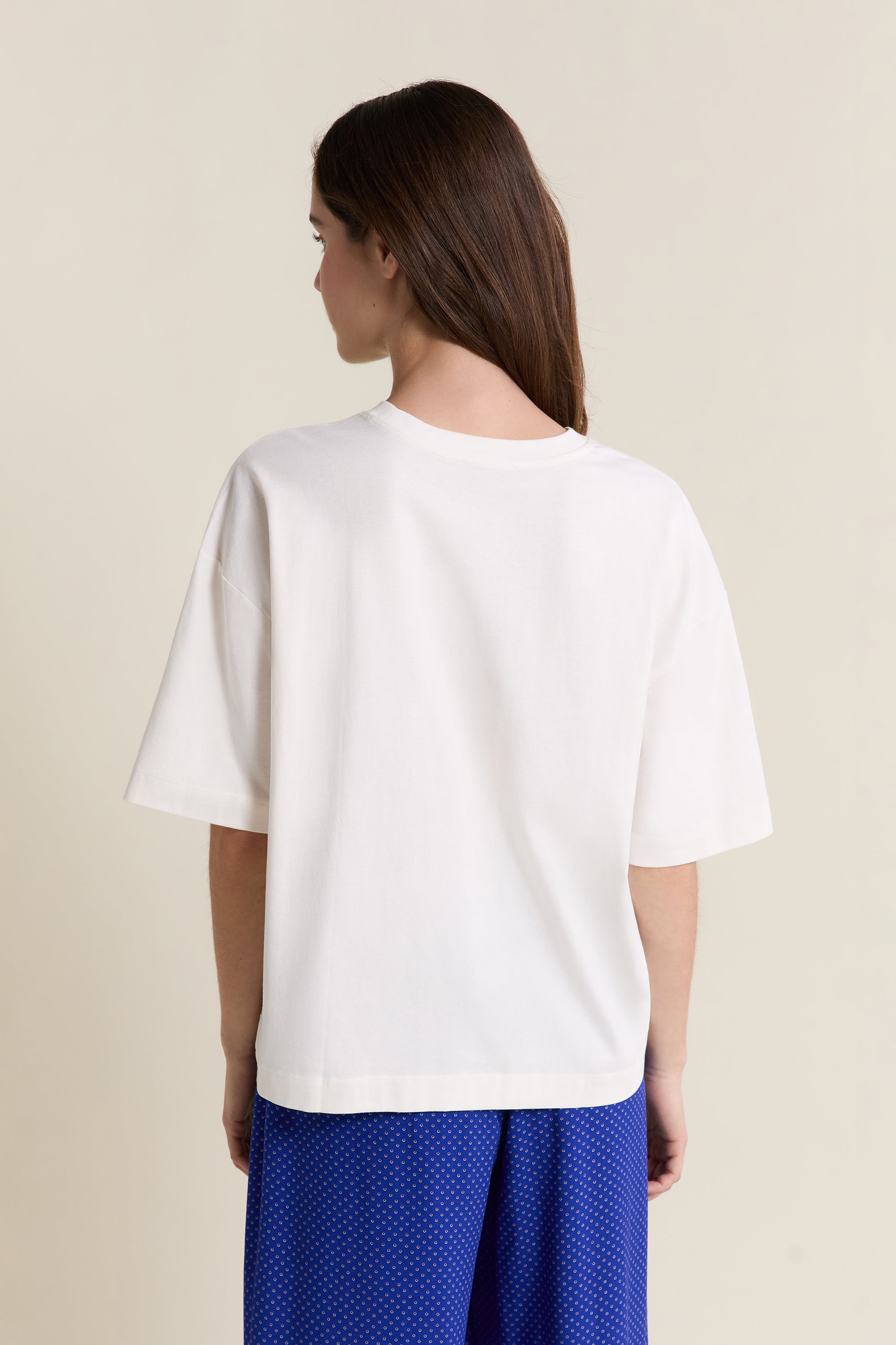 Short-Sleeved Cotton Pajama T-Shirt