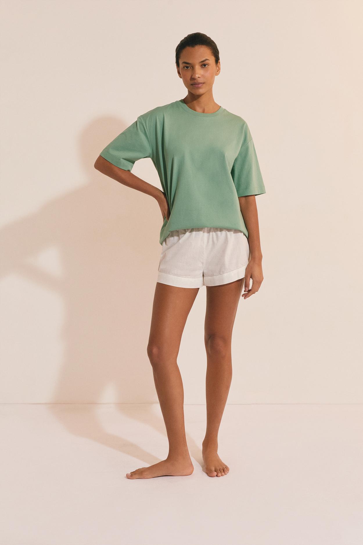 Short-Sleeve Cotton Pajama T-Shirt