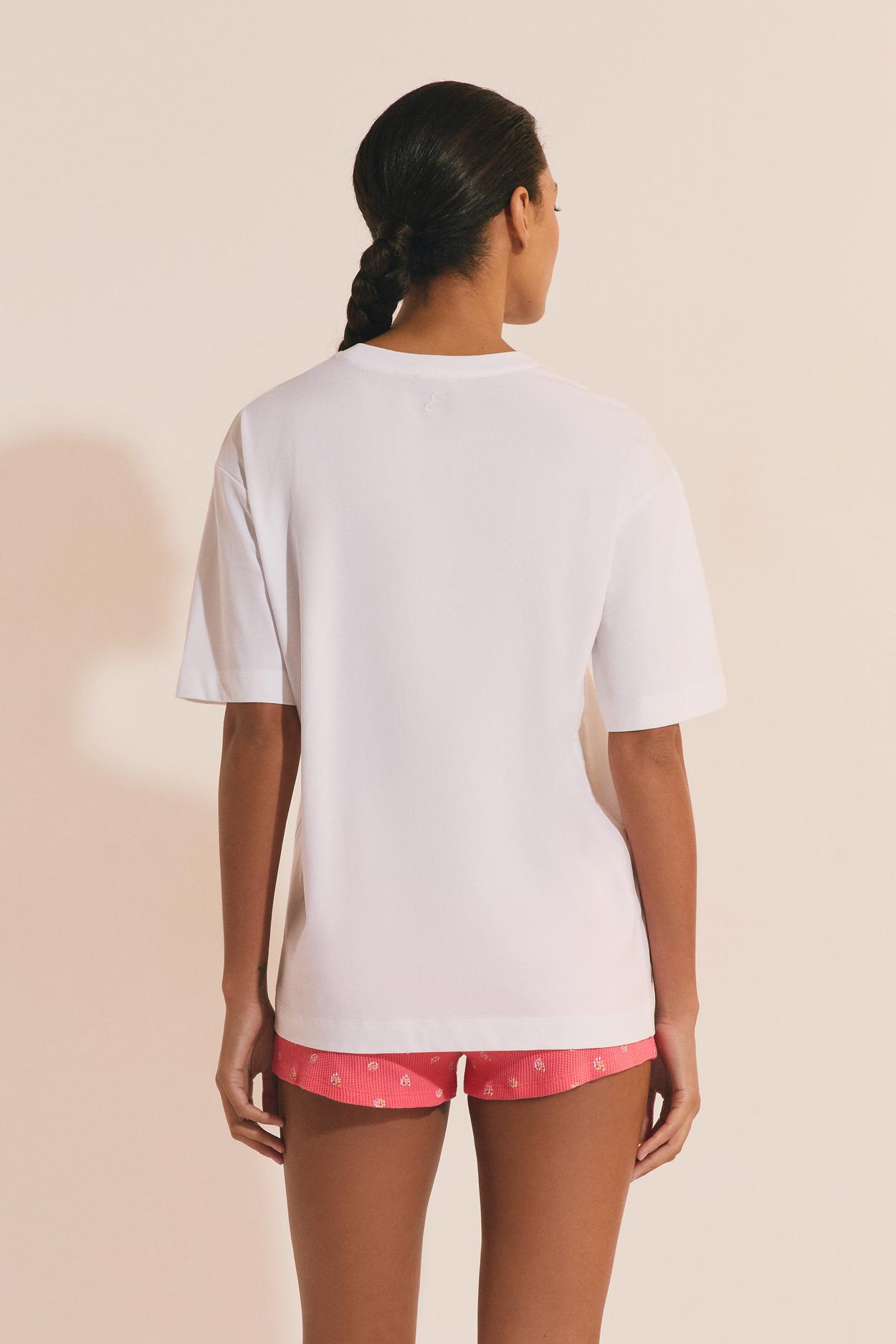 Short-Sleeve Cotton Pajama T-Shirt