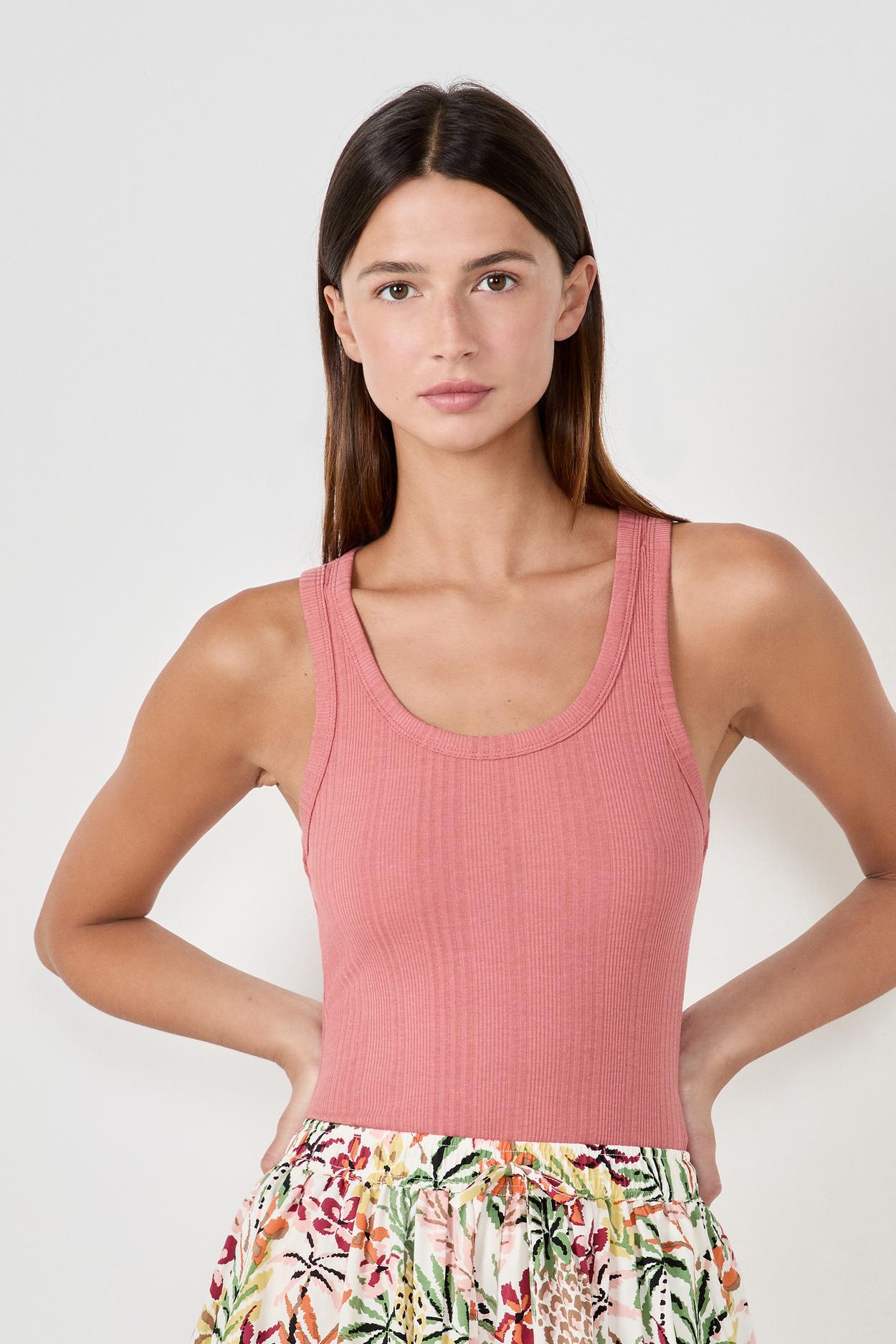 Cotton Ribbed Tank Top