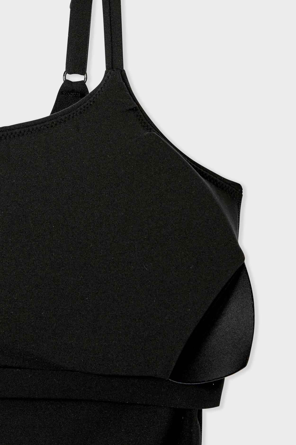 Microfiber Bodysuit With Removable Pads
