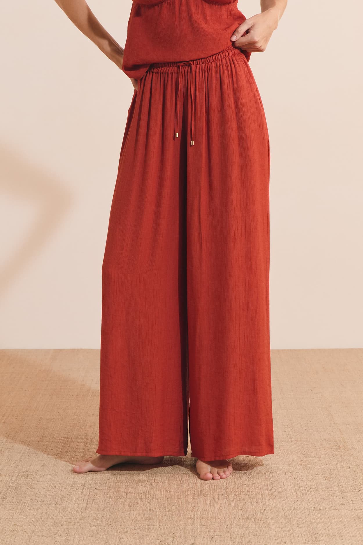 Pajama Shorts - carmin
