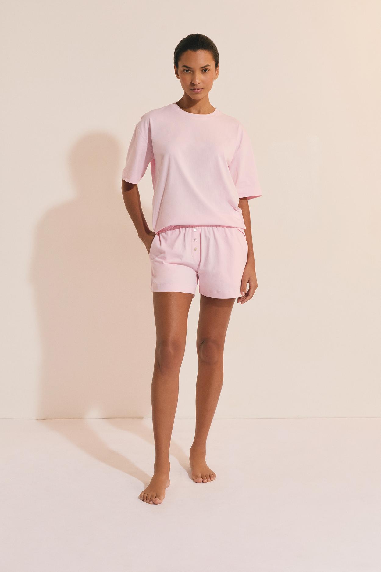 Cotton Boyfriend Pajama Shorts