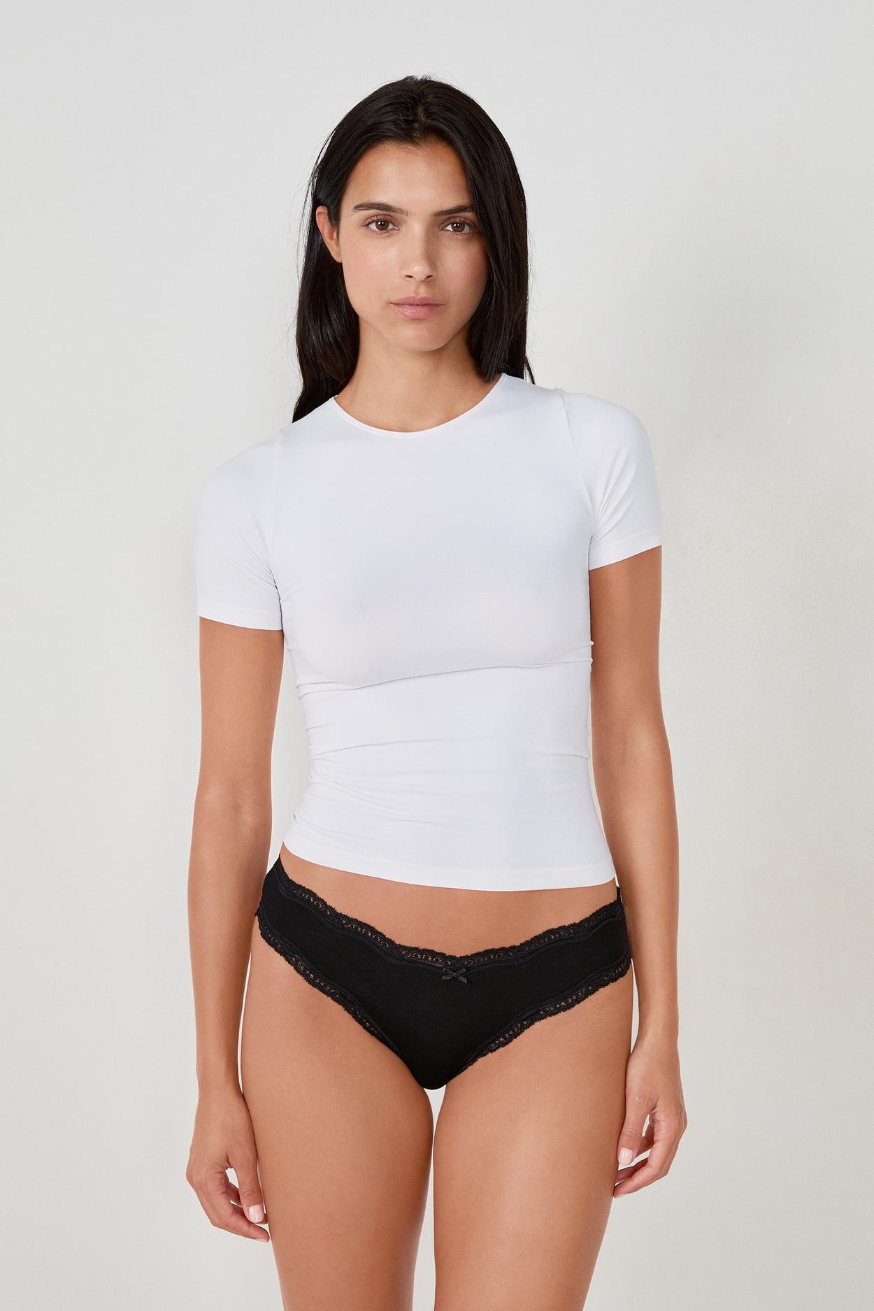 3-Pack Of Cotton and Lace Briefs