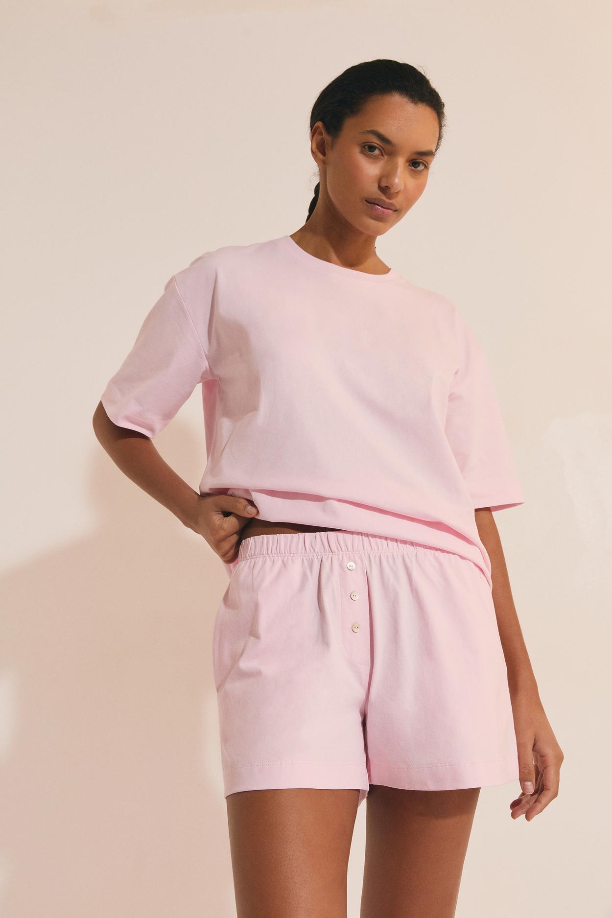 Short-Sleeve Cotton Pajama T-Shirt
