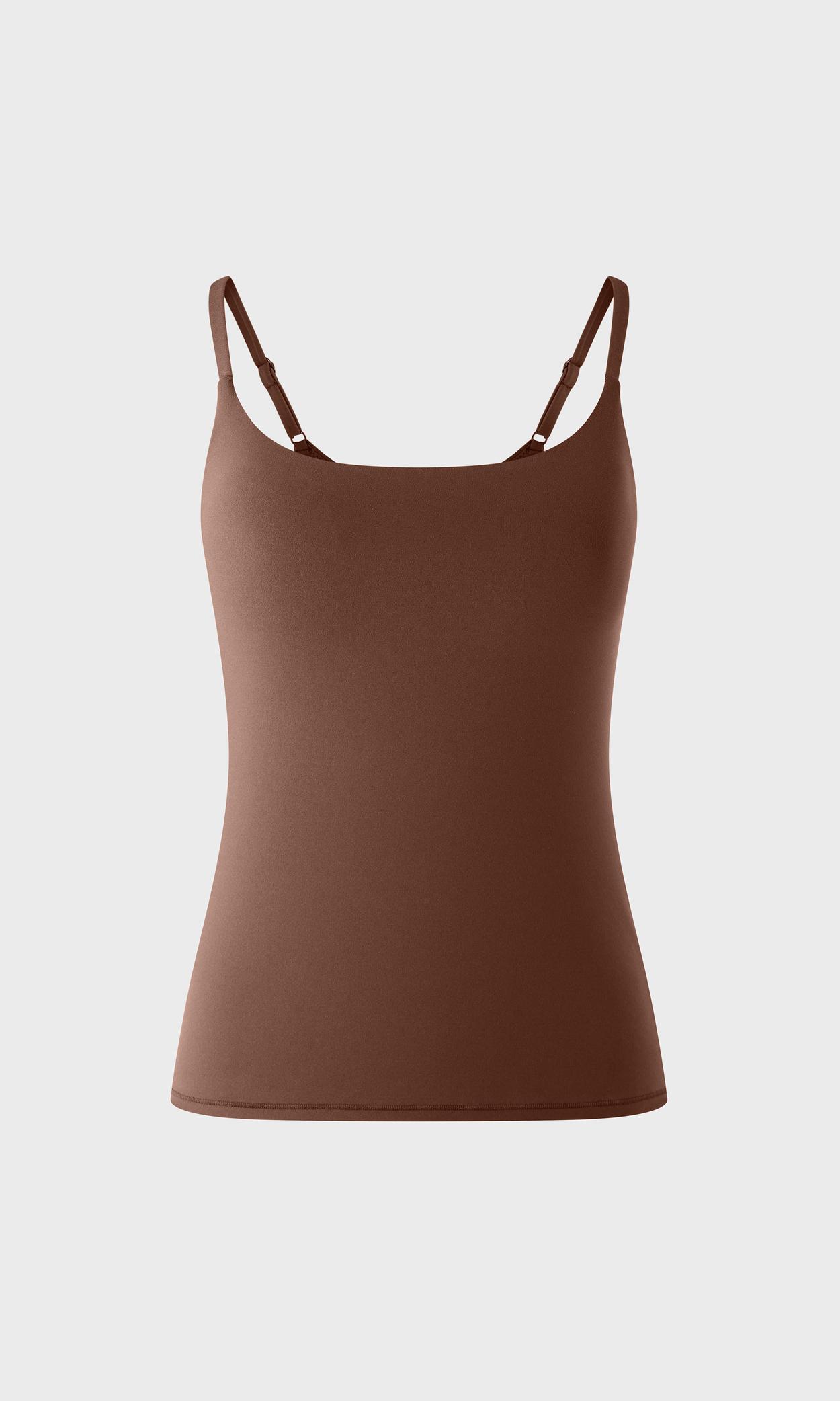 Microfiber Top With Integrated Bralette