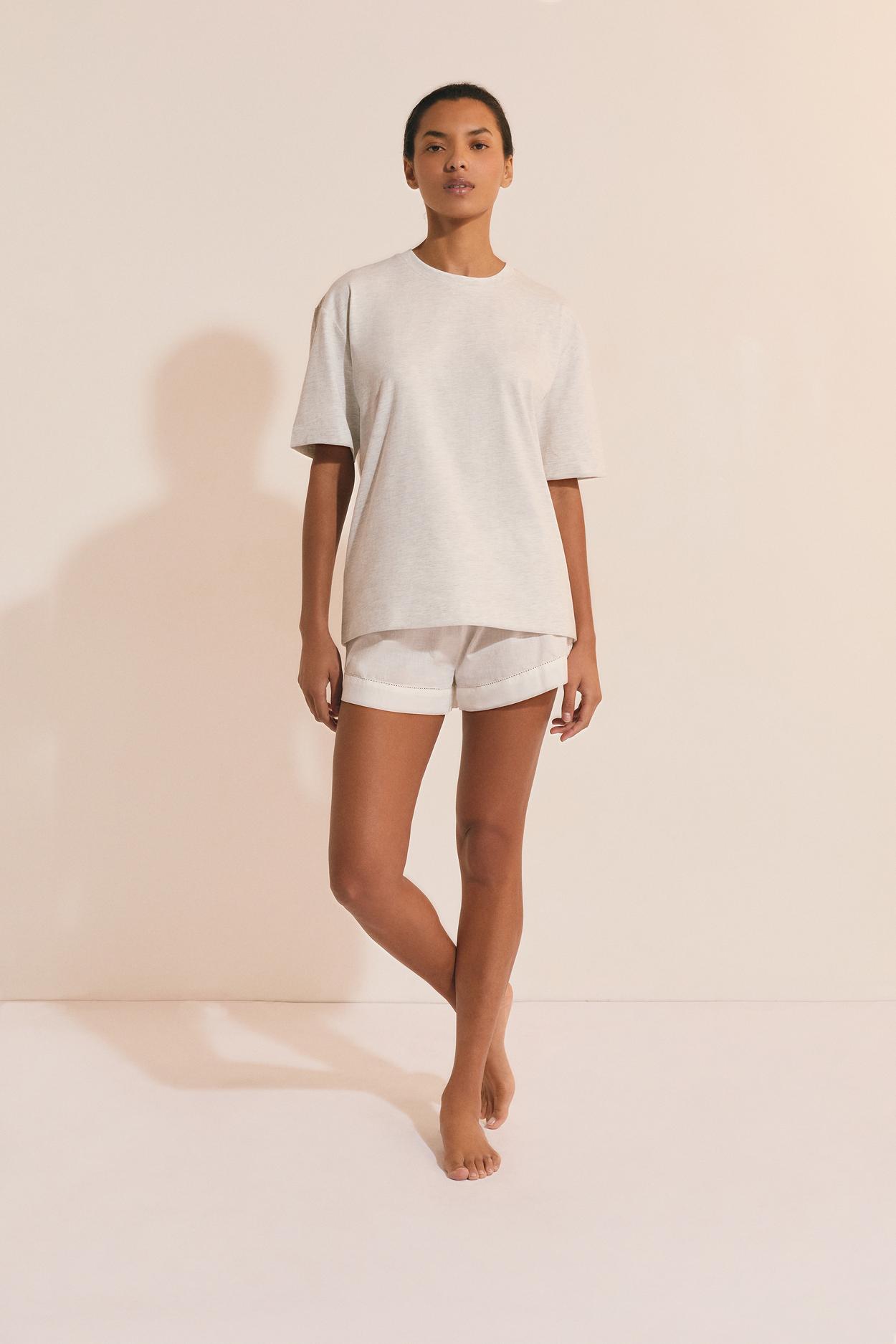 Short-Sleeve Cotton Pajama T-Shirt