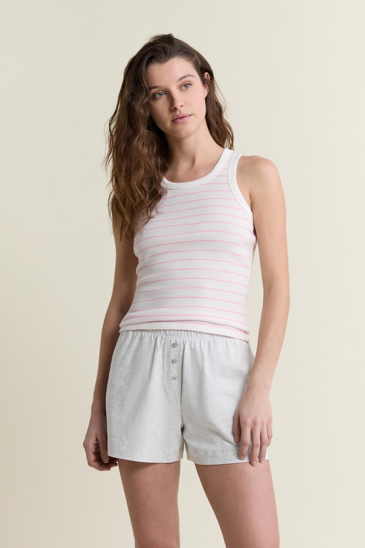 Boyfriend Cotton Pajama Shorts