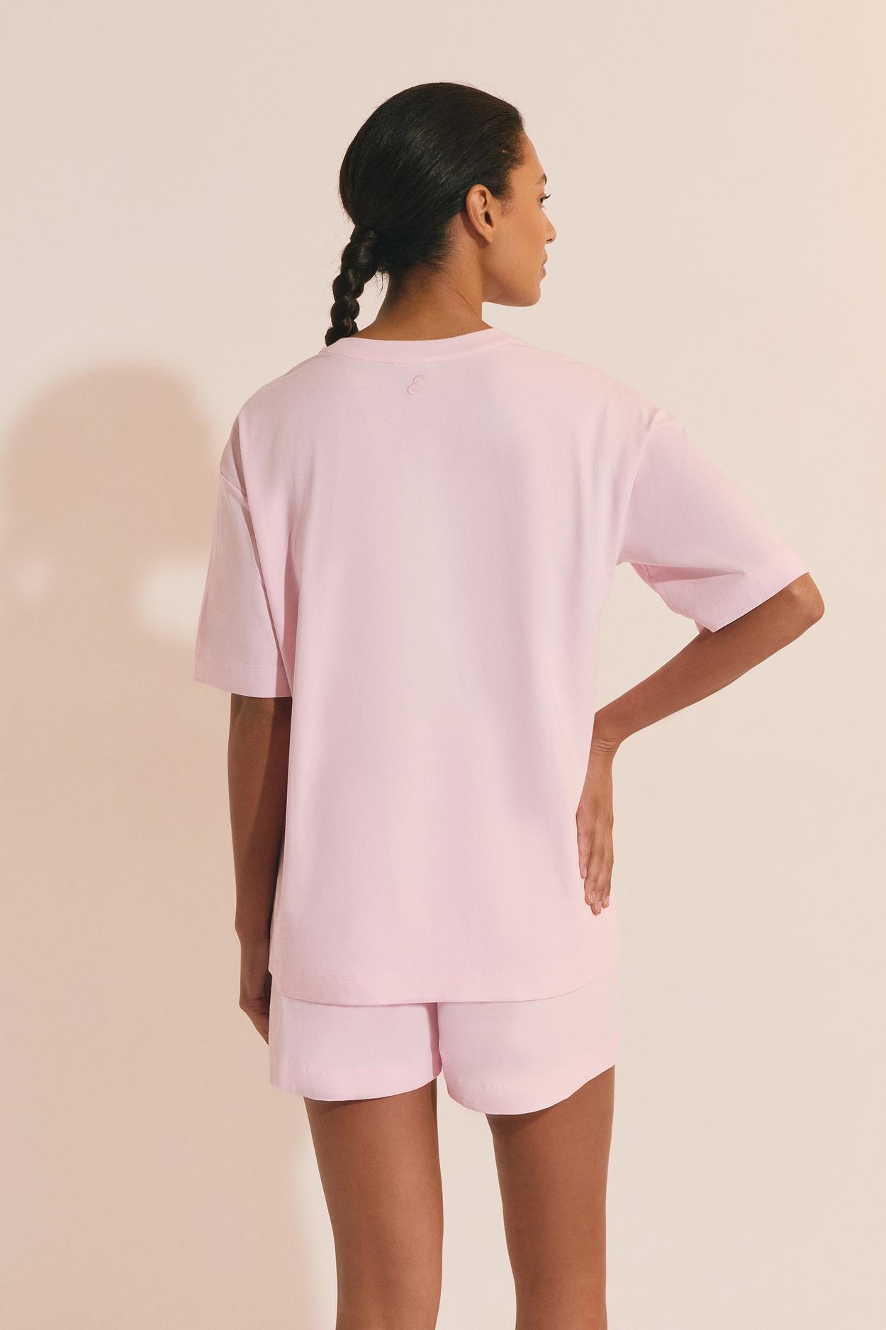 Short-Sleeve Cotton Pajama T-Shirt