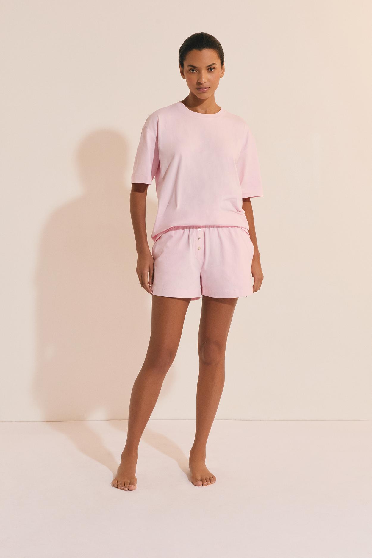 Short-Sleeve Cotton Pajama T-Shirt