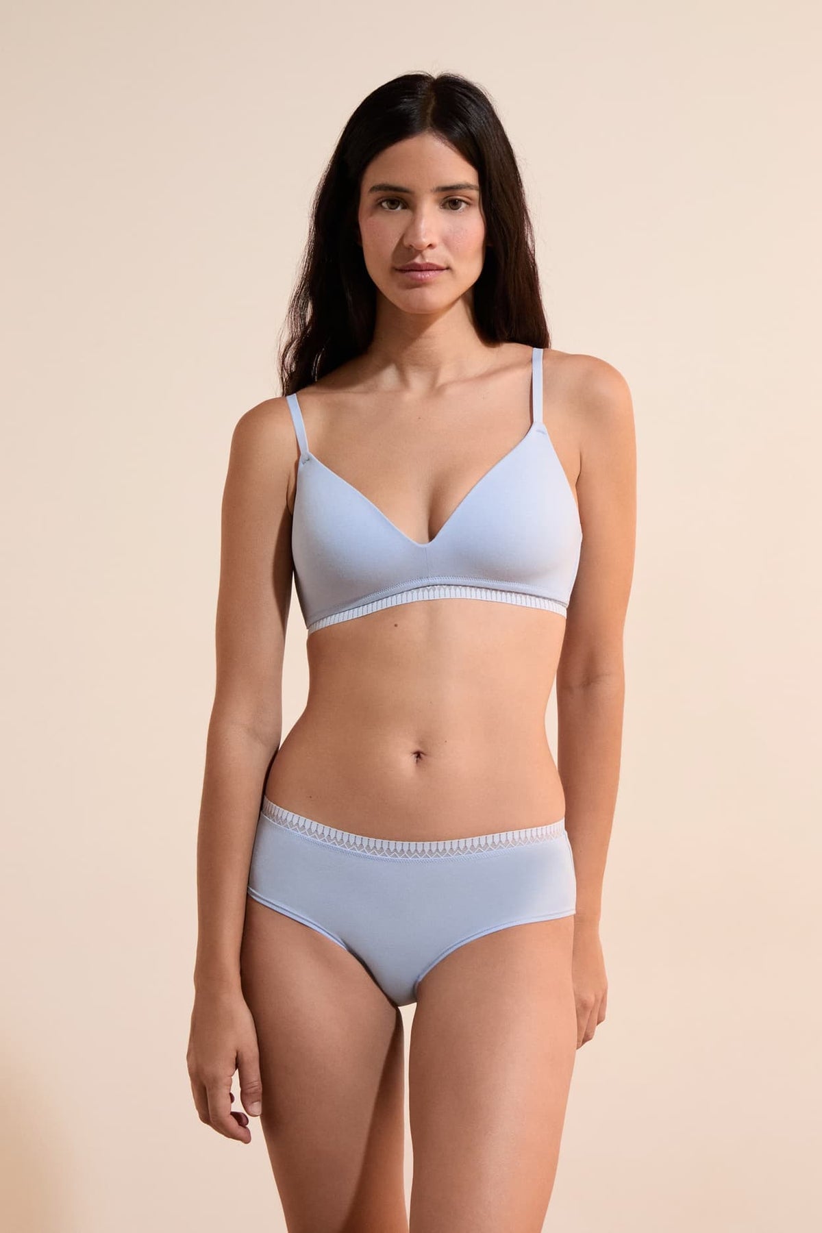 Organic Cotton Cheeky Brief - SKY BLUE