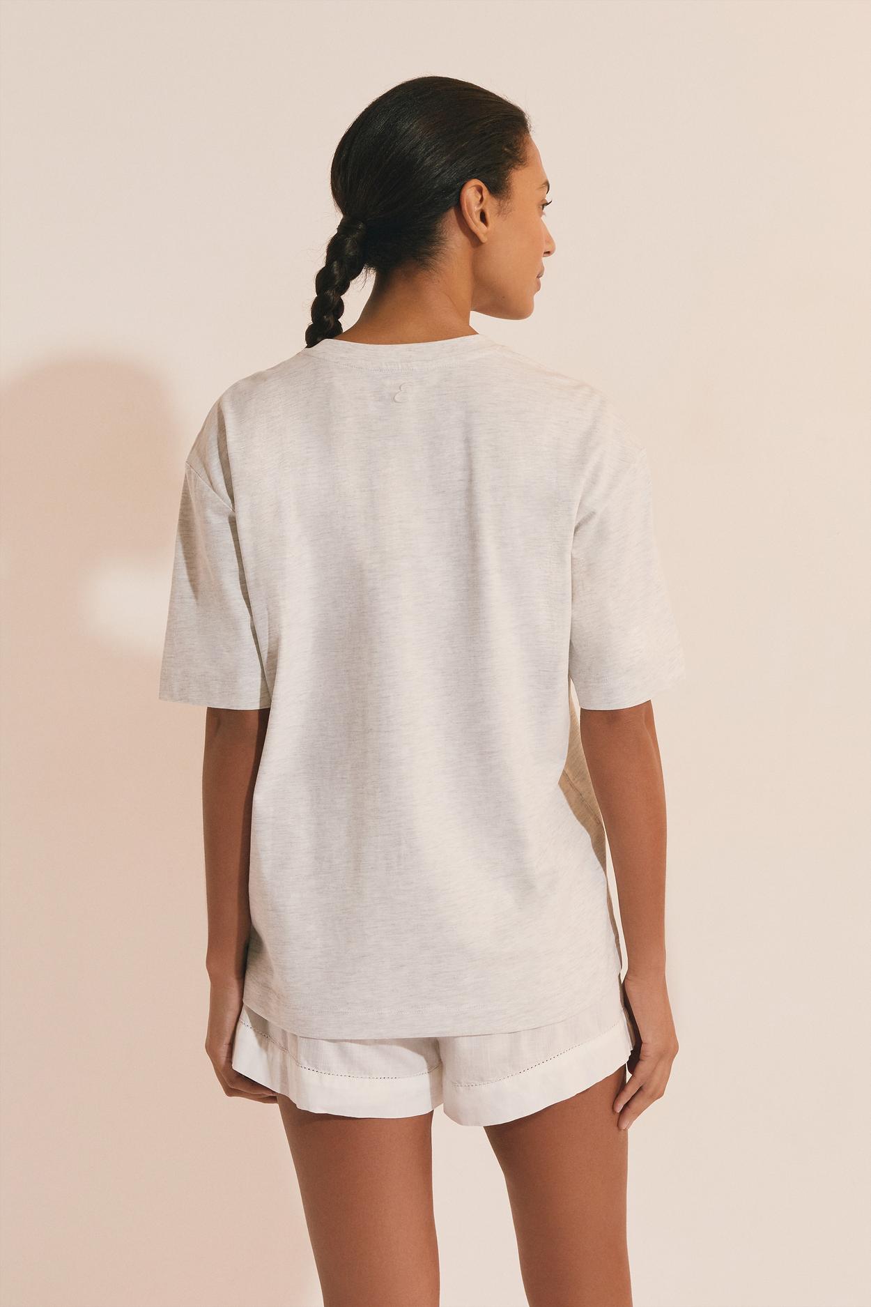Short-Sleeve Cotton Pajama T-Shirt